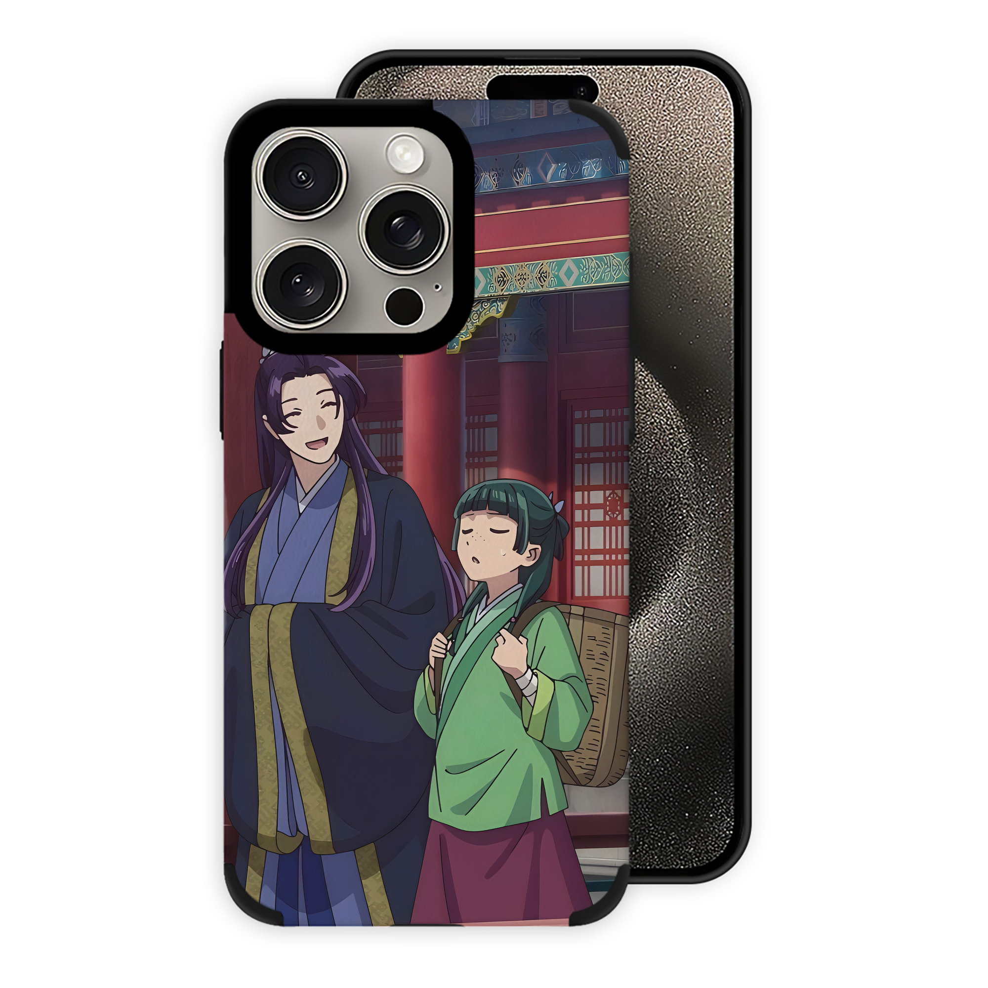 （画像用） 薬屋のひとりごと The Apothecary Diaries 【iPhone15ProMax対応】 PUレザー スマホケース 耐衝撃＆黄変防止
