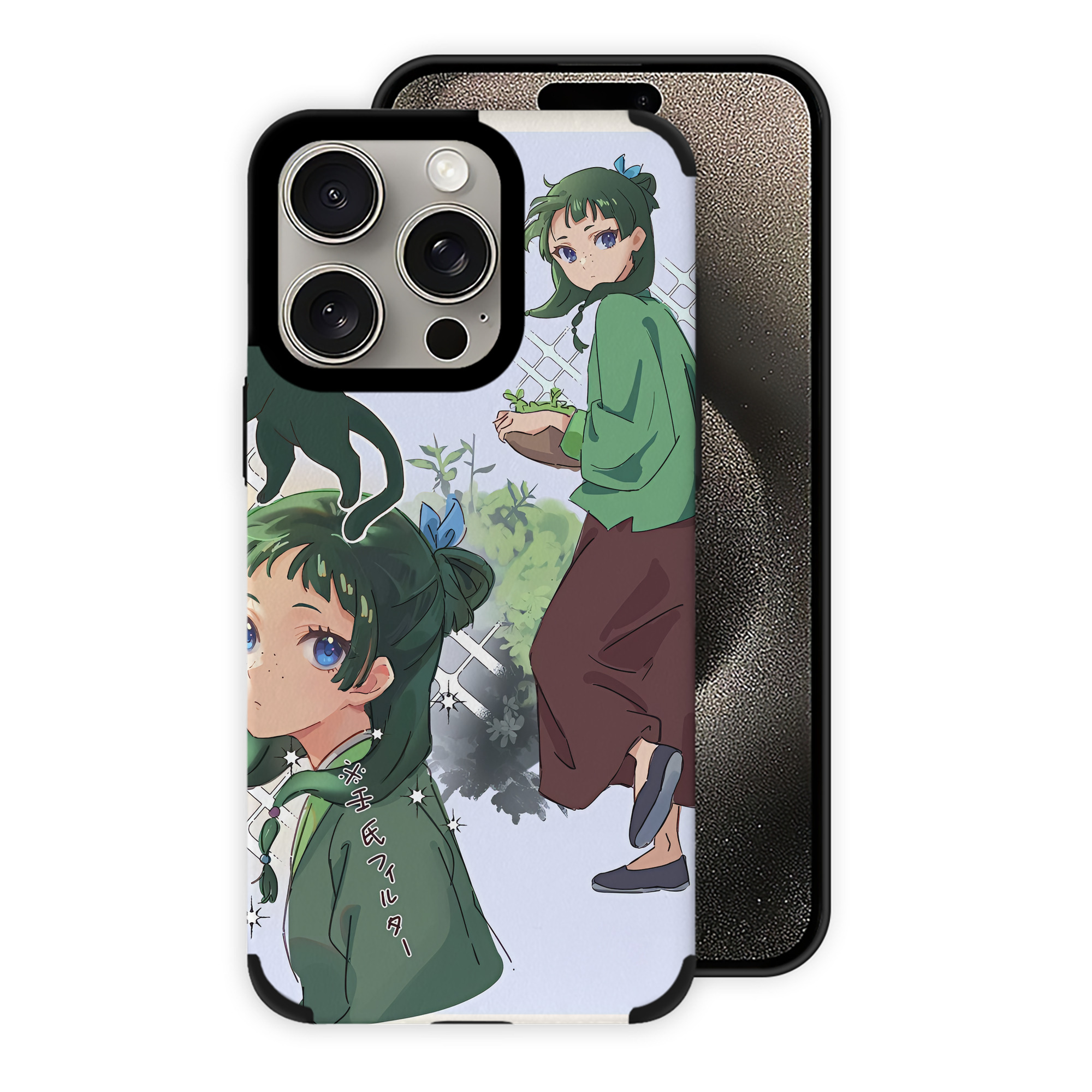 （画像用） 薬屋のひとりごと The Apothecary Diaries 【iPhone15ProMax対応】 PUレザー スマホケース 耐衝撃＆黄変防止