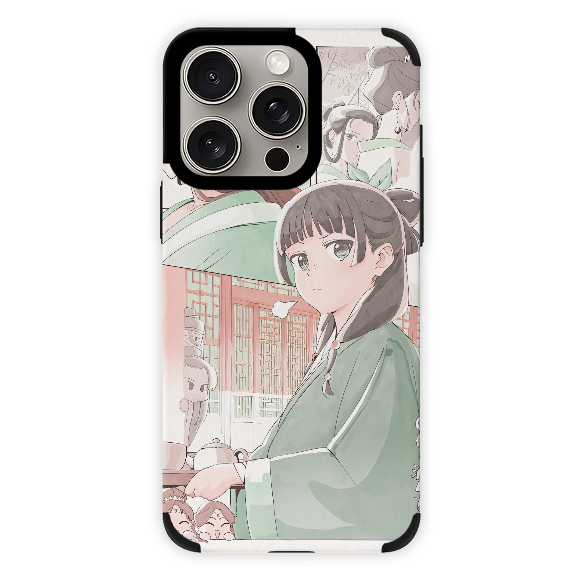 （画像用） 薬屋のひとりごと The Apothecary Diaries 【iPhone15ProMax対応】 PUレザー スマホケース 耐衝撃＆黄変防止