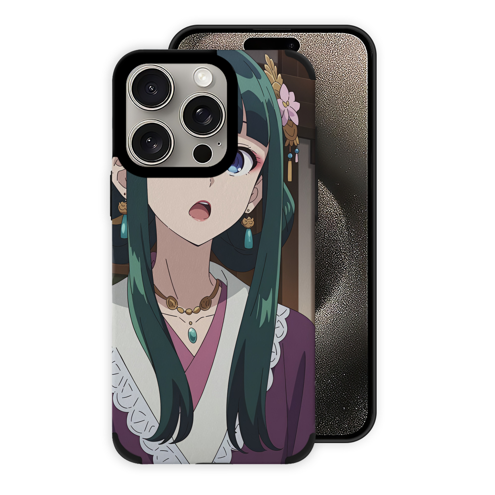 薬屋のひとりごと The Apothecary Diaries 【iPhone15ProMax対応】 PUレザー スマホケース 耐衝撃＆黄変防止