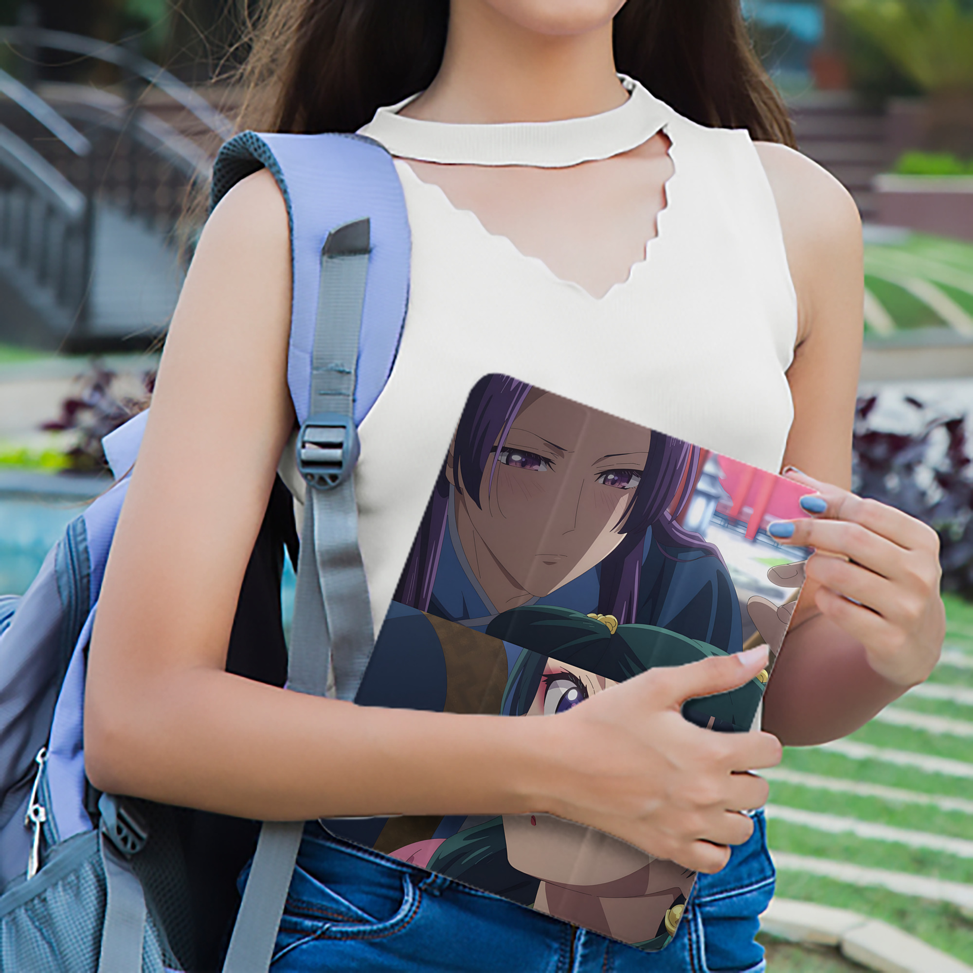 薬屋のひとりごと The Apothecary Diaries IPad ケース ペン収納付き 三つ折りスタンド PUレザー×シリコン 対応機種9.5/10.5/10.9インチ
