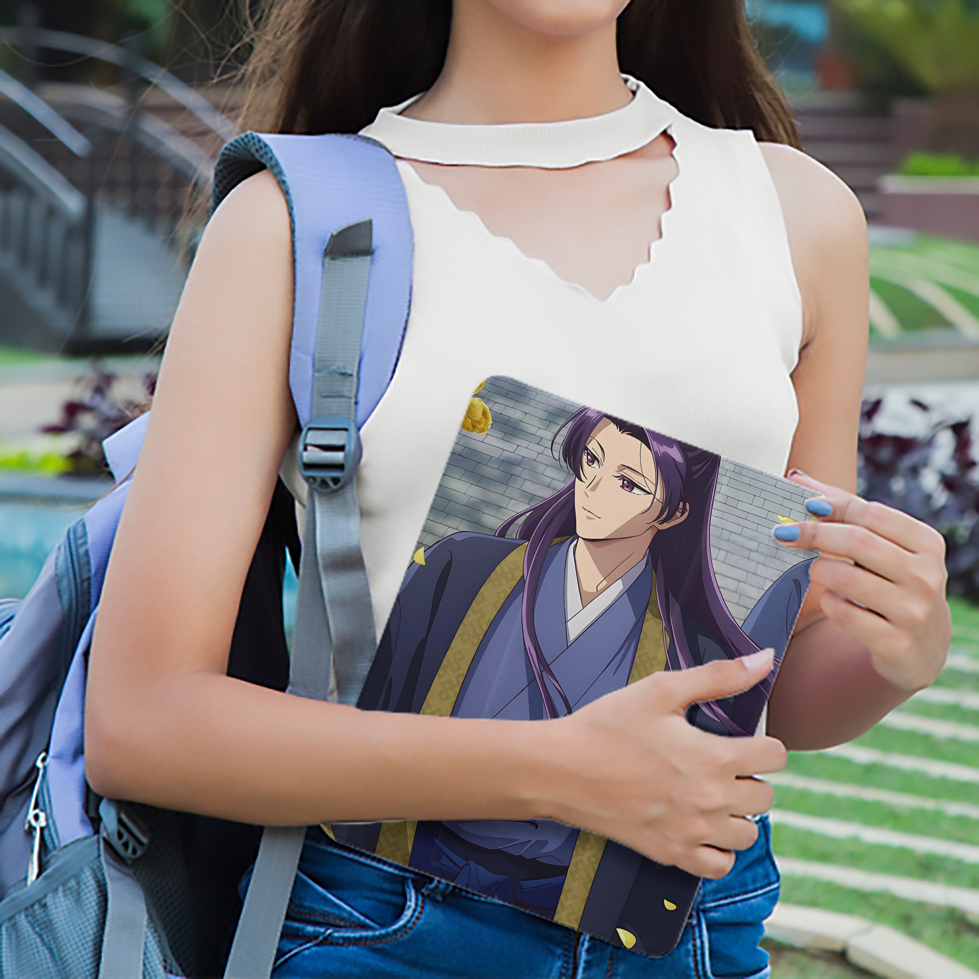 薬屋のひとりごと The Apothecary Diaries IPad ケース ペン収納付き 三つ折りスタンド PUレザー×シリコン 対応機種9.5/10.5/10.9インチ