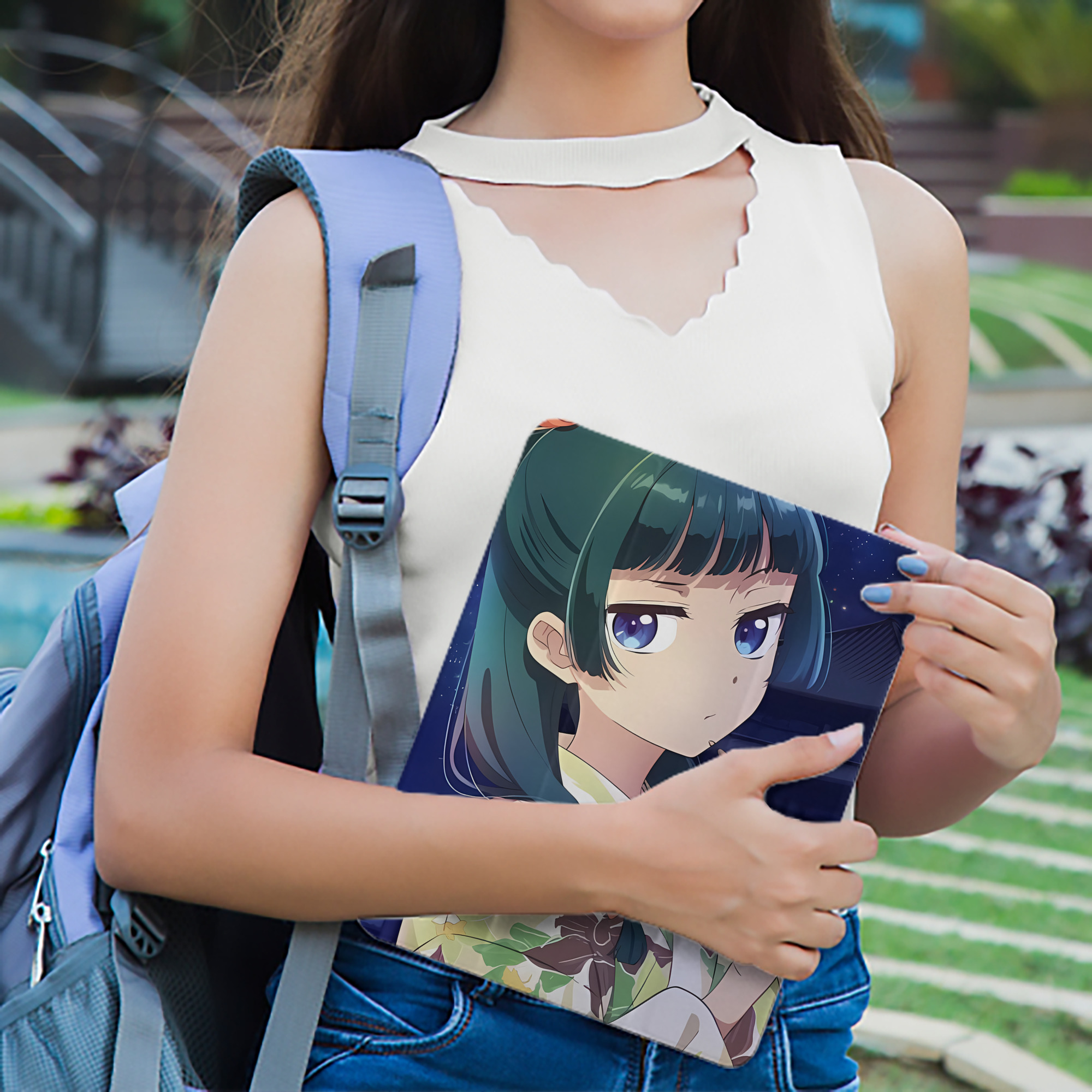 薬屋のひとりごと The Apothecary Diaries IPad ケース ペン収納付き 三つ折りスタンド PUレザー×シリコン 対応機種9.5/10.5/10.9インチ