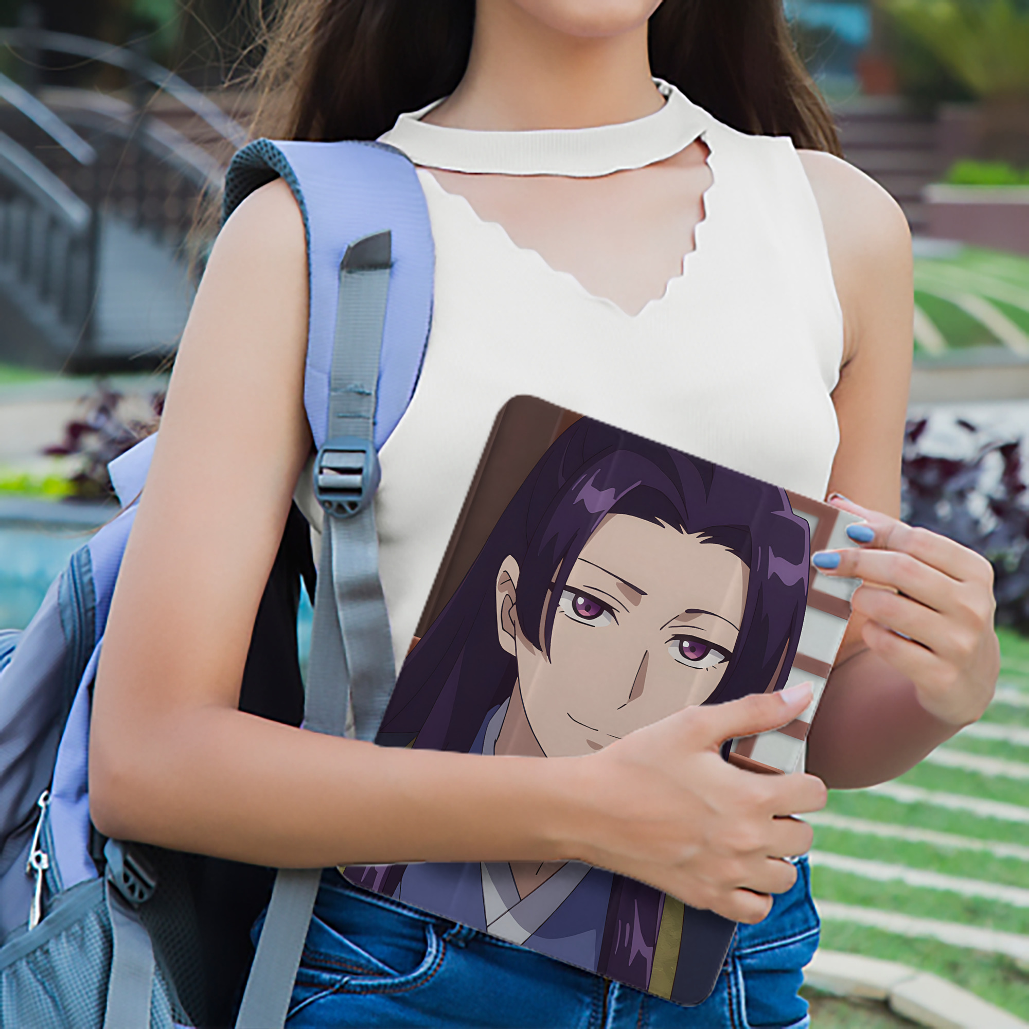 薬屋のひとりごと The Apothecary Diaries IPad ケース ペン収納付き 三つ折りスタンド PUレザー×シリコン 対応機種9.5/10.5/10.9インチ