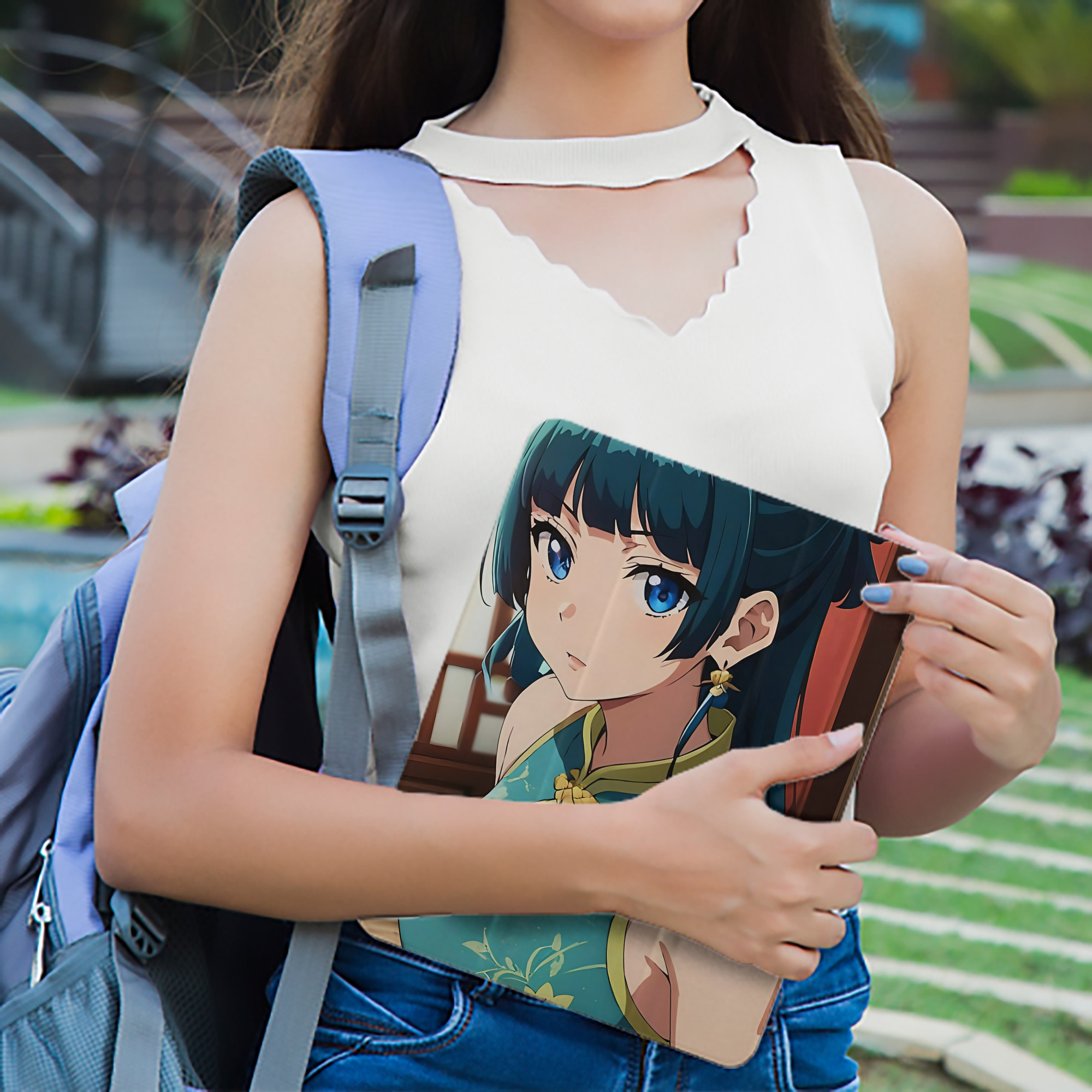 薬屋のひとりごと The Apothecary Diaries IPad ケース ペン収納付き 三つ折りスタンド PUレザー×シリコン 対応機種9.5/10.5/10.9インチ