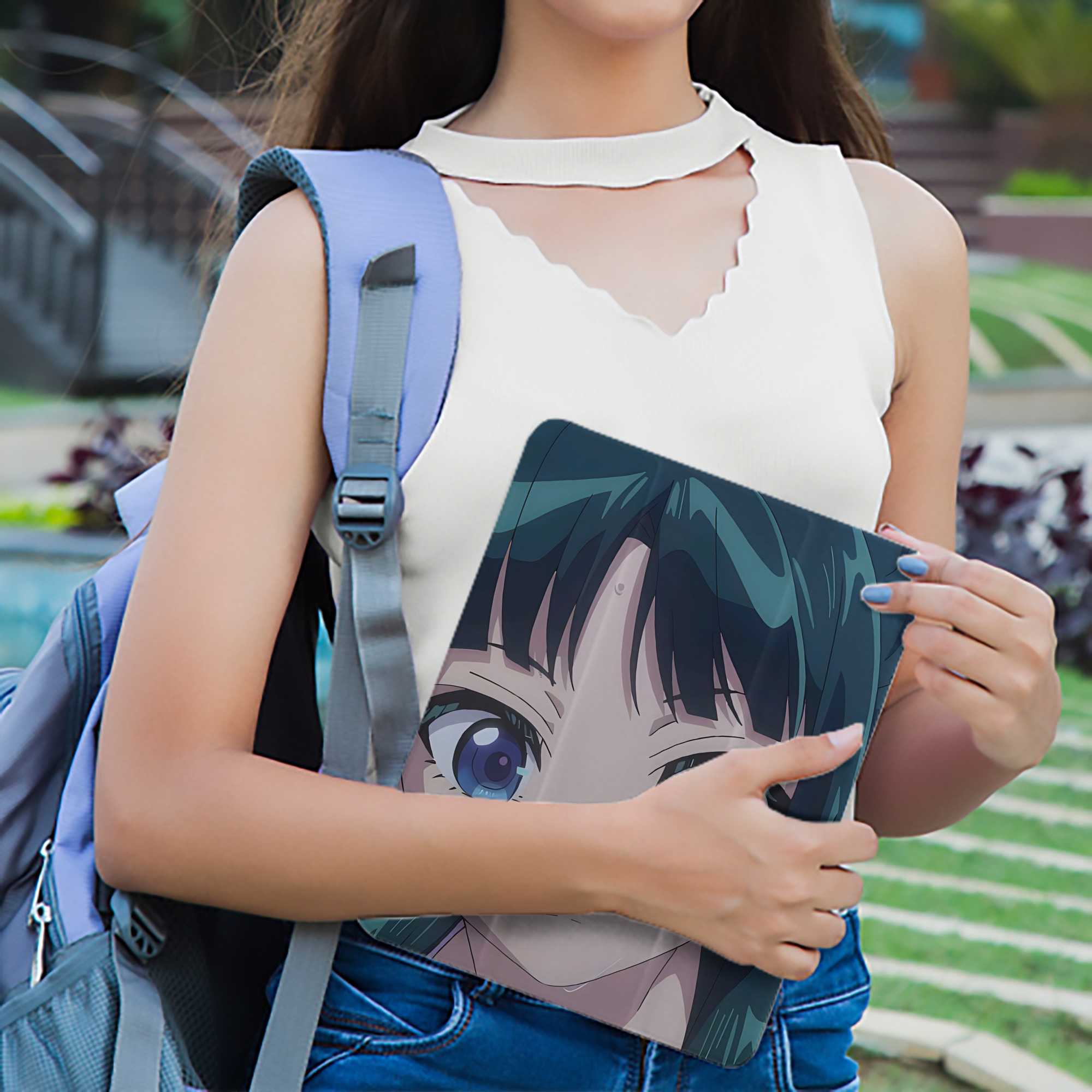 薬屋のひとりごと The Apothecary Diaries IPad ケース ペン収納付き 三つ折りスタンド PUレザー×シリコン 対応機種9.5/10.5/10.9インチ