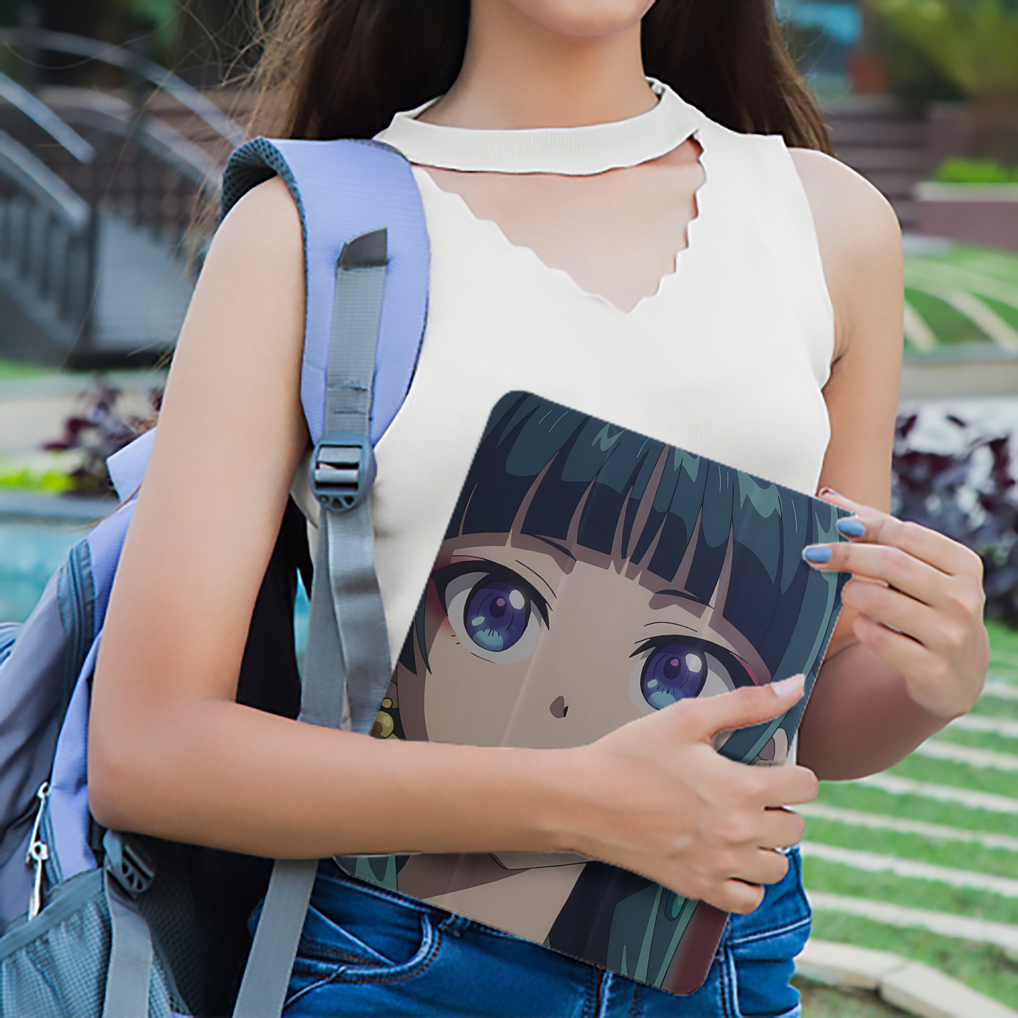 薬屋のひとりごと The Apothecary Diaries IPad ケース ペン収納付き 三つ折りスタンド PUレザー×シリコン 対応機種9.5/10.5/10.9インチ