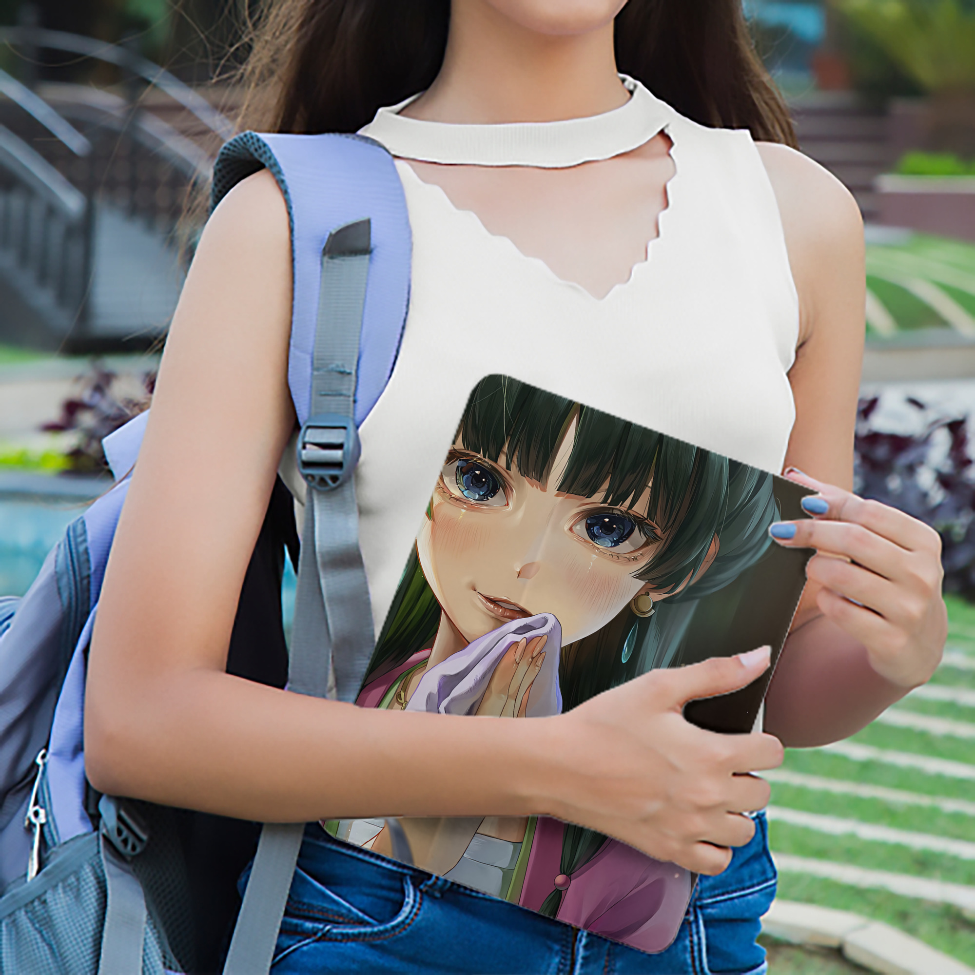 薬屋のひとりごと The Apothecary Diaries IPad ケース ペン収納付き 三つ折りスタンド PUレザー×シリコン 対応機種9.5/10.5/10.9インチ