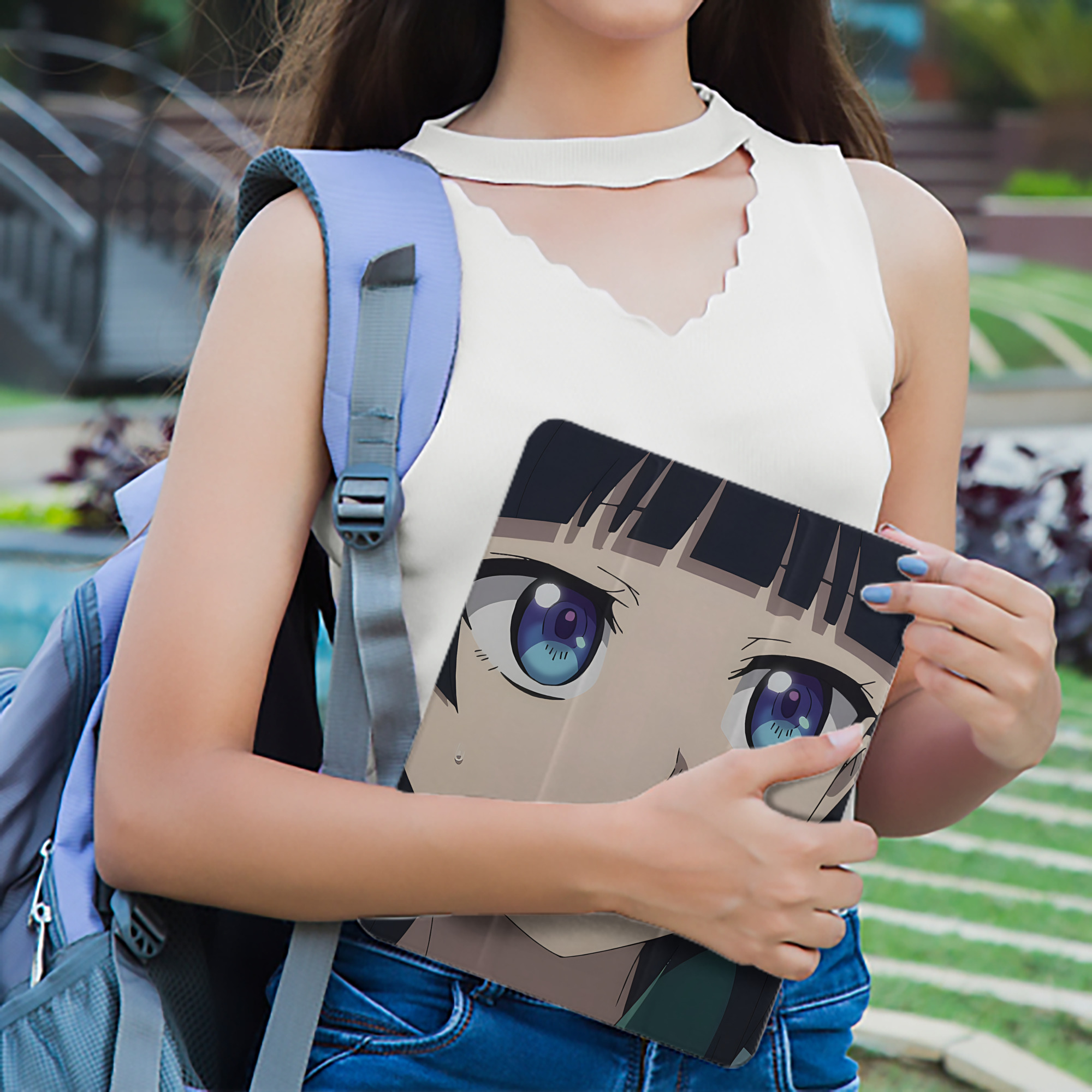 薬屋のひとりごと The Apothecary Diaries IPad ケース ペン収納付き 三つ折りスタンド PUレザー×シリコン 対応機種9.5/10.5/10.9インチ