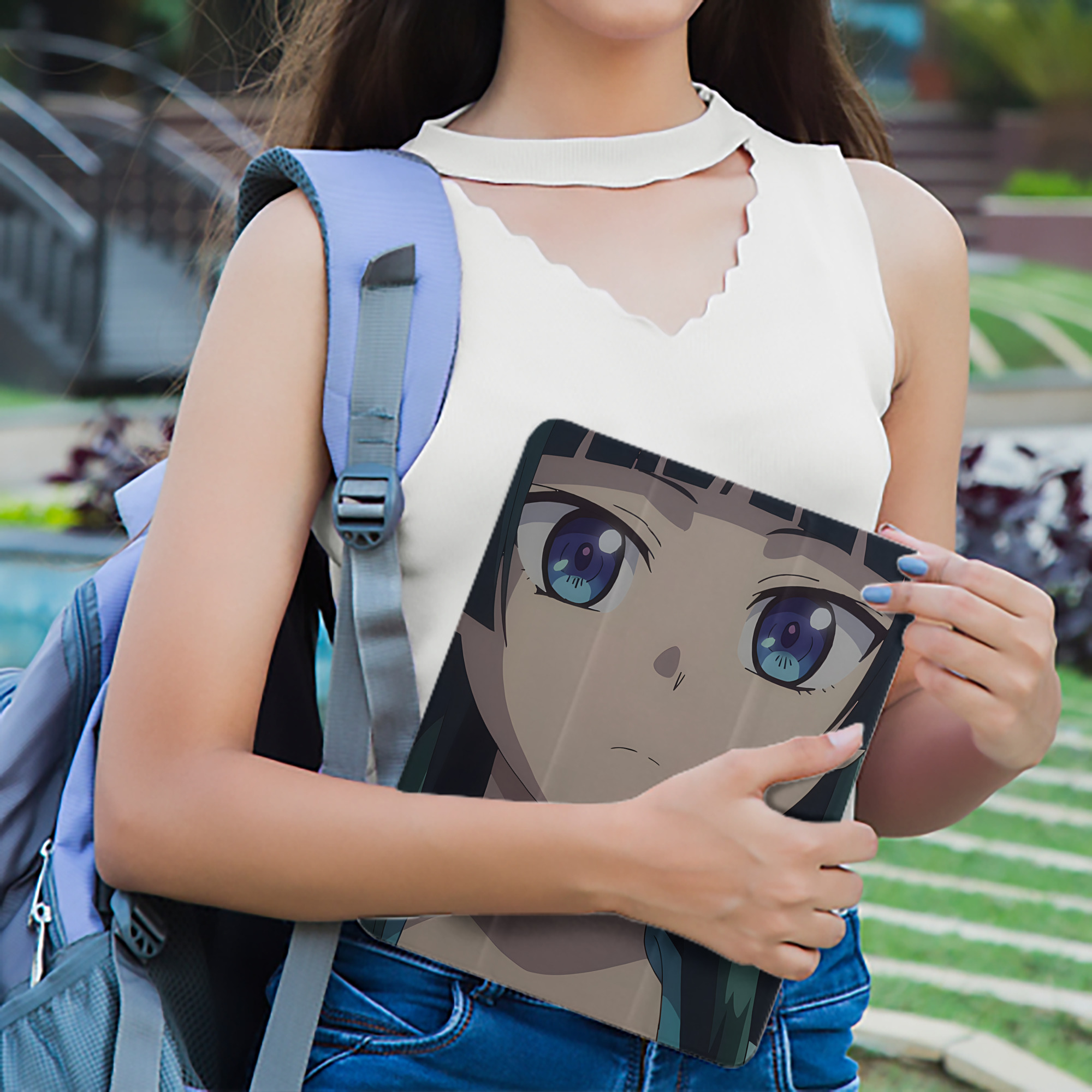 薬屋のひとりごと The Apothecary Diaries IPad ケース ペン収納付き 三つ折りスタンド PUレザー×シリコン 対応機種9.5/10.5/10.9インチ