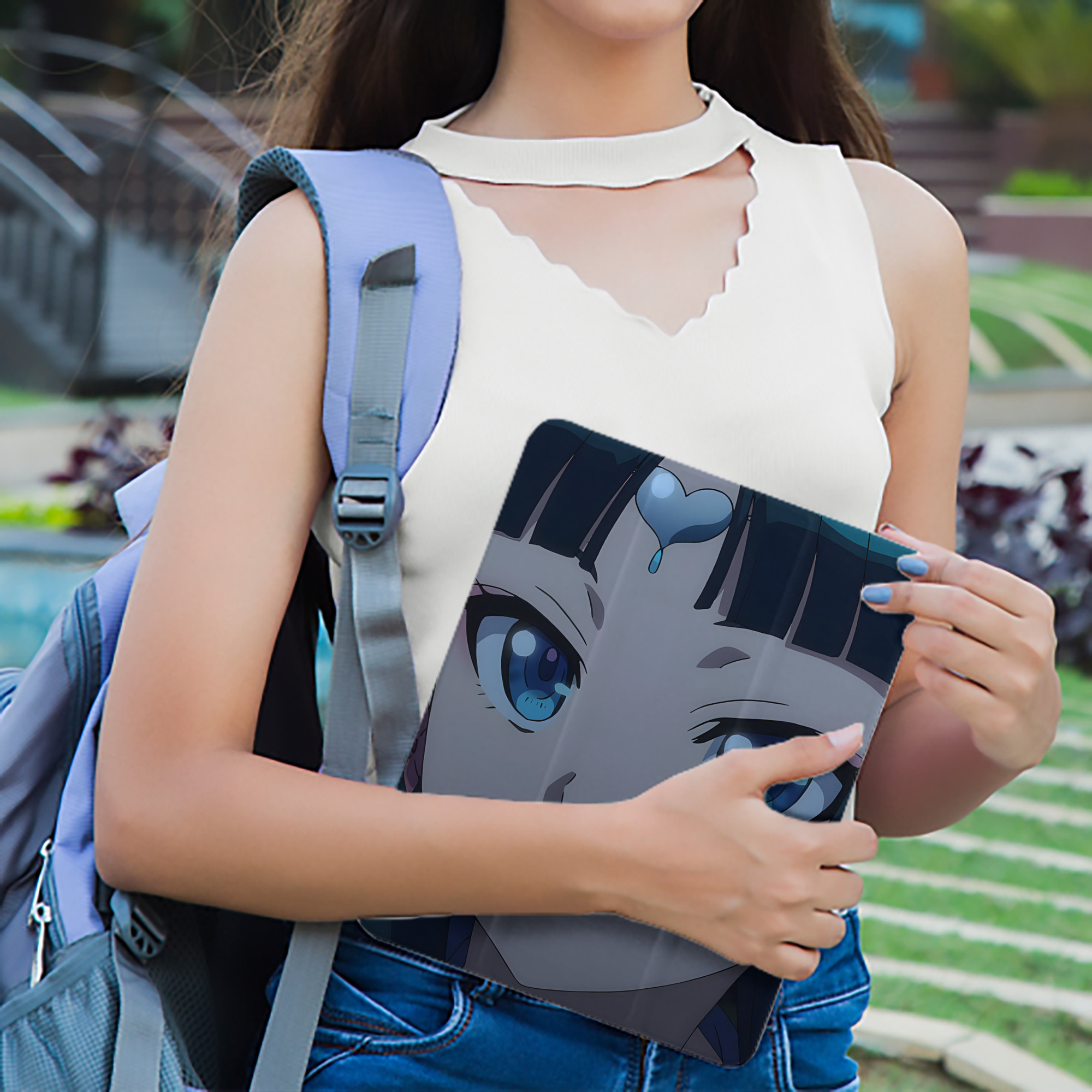 薬屋のひとりごと The Apothecary Diaries IPad ケース ペン収納付き 三つ折りスタンド PUレザー×シリコン 対応機種9.5/10.5/10.9インチ