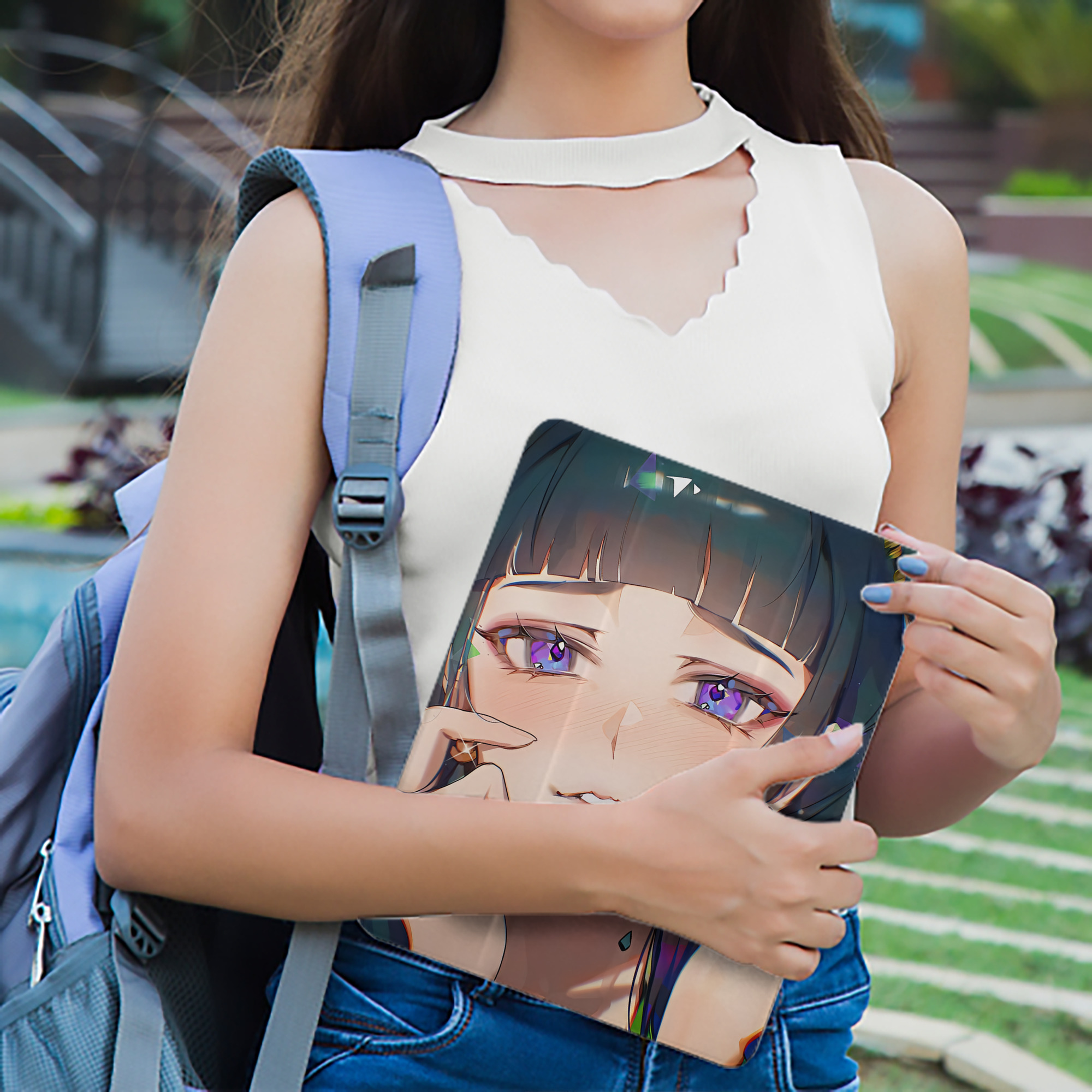 薬屋のひとりごと The Apothecary Diaries IPad ケース ペン収納付き 三つ折りスタンド PUレザー×シリコン 対応機種9.5/10.5/10.9インチ