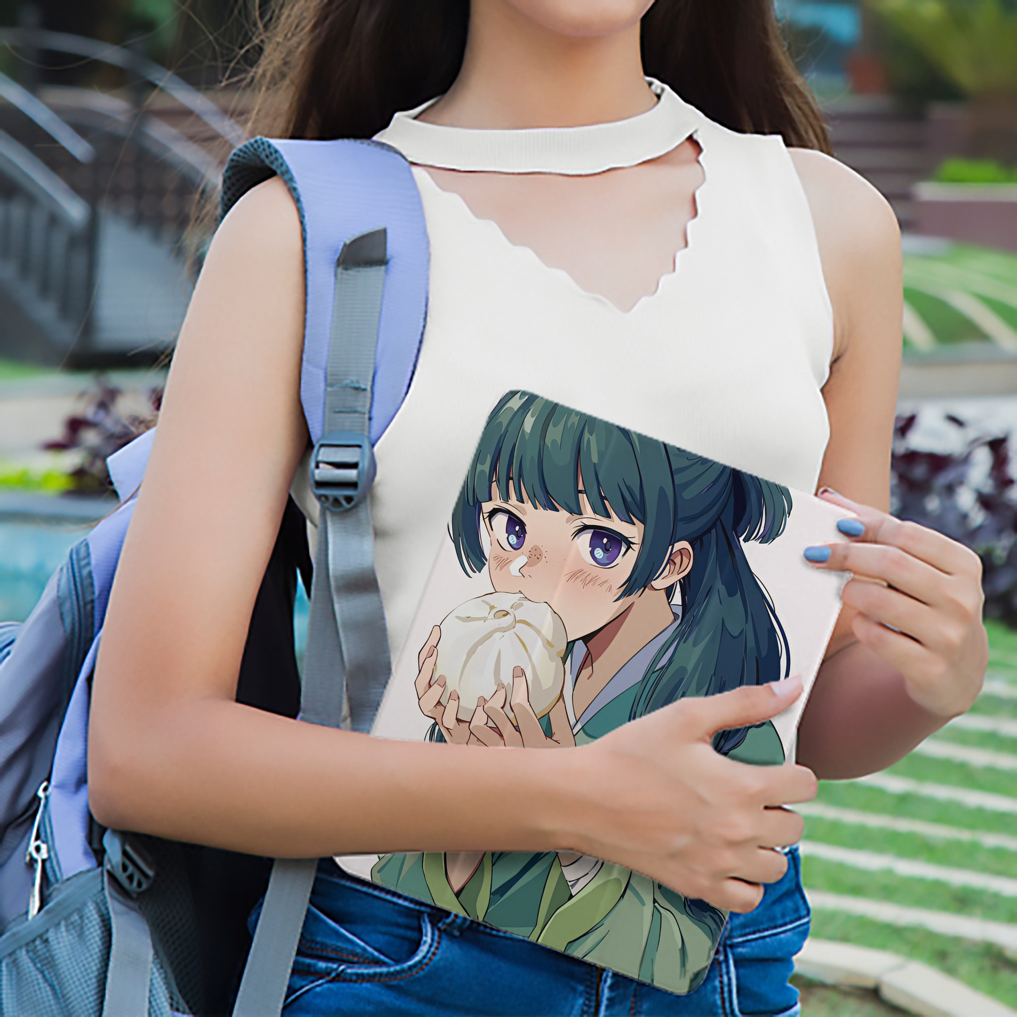 薬屋のひとりごと The Apothecary Diaries IPad ケース ペン収納付き 三つ折りスタンド PUレザー×シリコン 対応機種9.5/10.5/10.9インチ