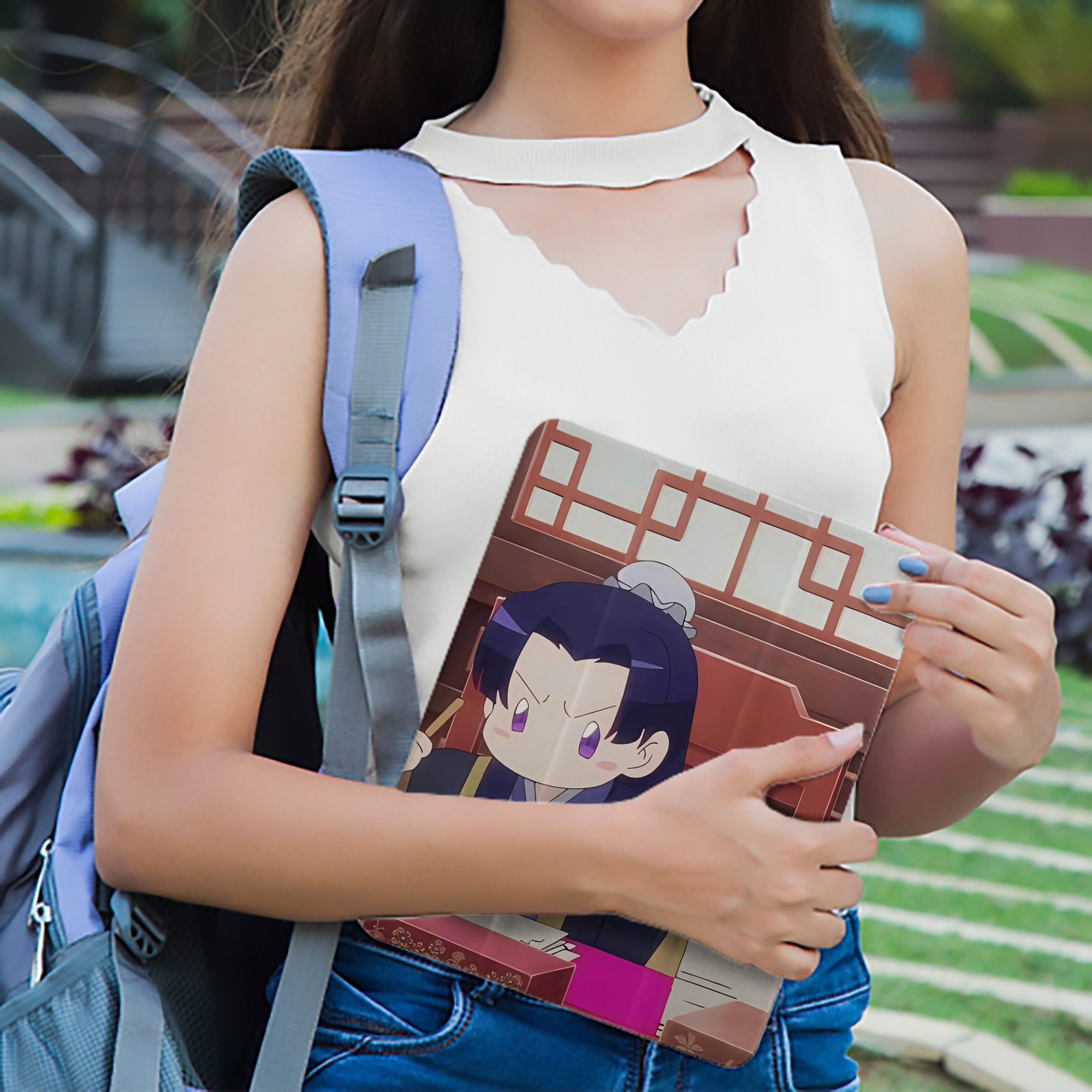 薬屋のひとりごと The Apothecary Diaries IPad ケース ペン収納付き 三つ折りスタンド PUレザー×シリコン 対応機種9.5/10.5/10.9インチ