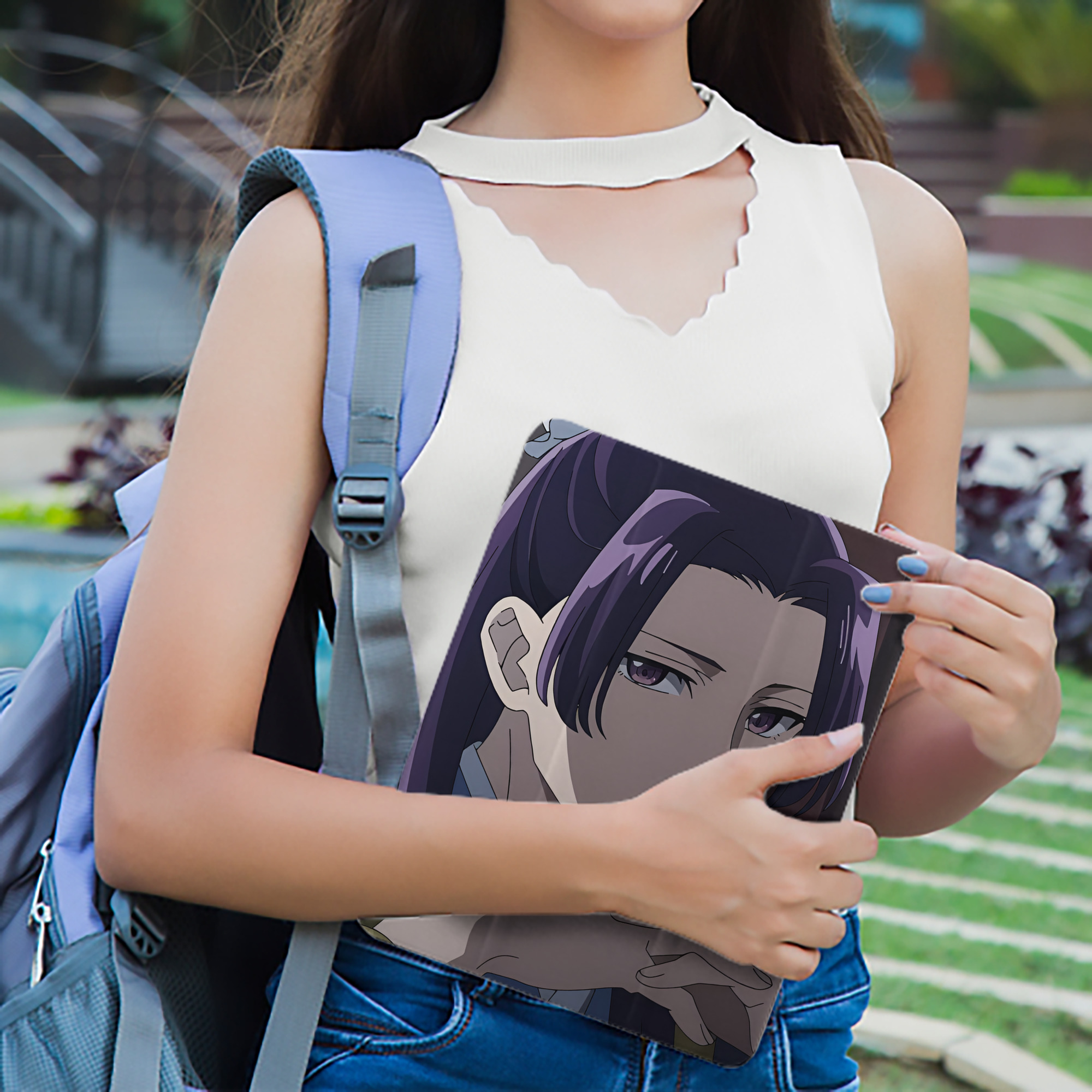 薬屋のひとりごと The Apothecary Diaries IPad ケース ペン収納付き 三つ折りスタンド PUレザー×シリコン 対応機種9.5/10.5/10.9インチ