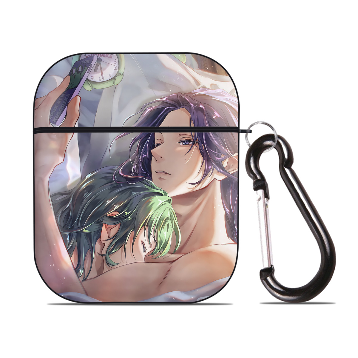 （画像用） 薬屋のひとりごと The Apothecary Diaries AirPods 第2世代保護ケース ハードシェル ブラック 耐衝撃・防指紋・カラビナ付き