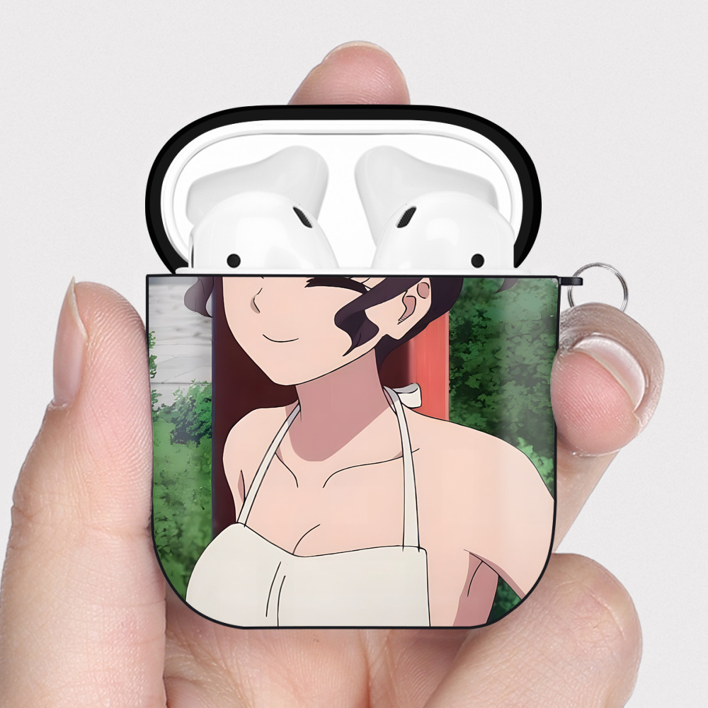 （画像用） 薬屋のひとりごと The Apothecary Diaries AirPods 第2世代保護ケース ハードシェル ブラック 耐衝撃・防指紋・カラビナ付き