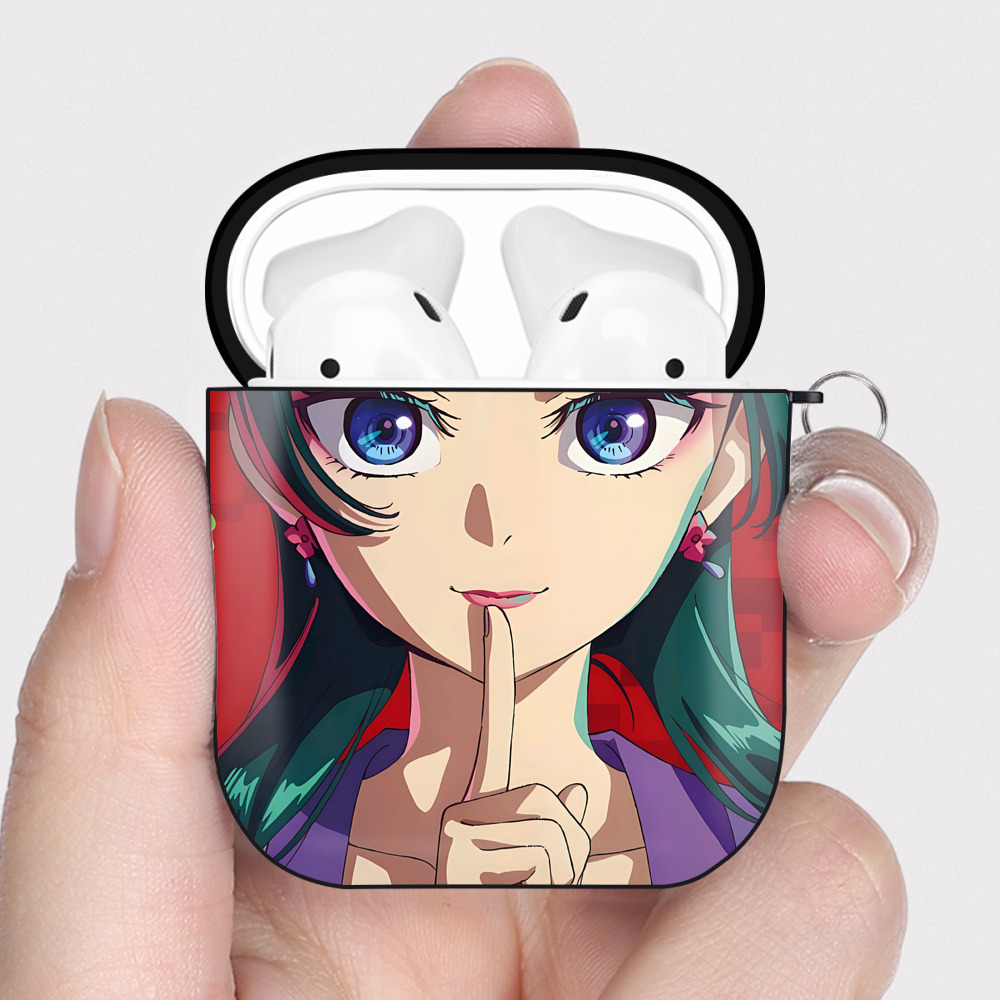 （画像用） 薬屋のひとりごと The Apothecary Diaries AirPods 第2世代保護ケース ハードシェル ブラック 耐衝撃・防指紋・カラビナ付き