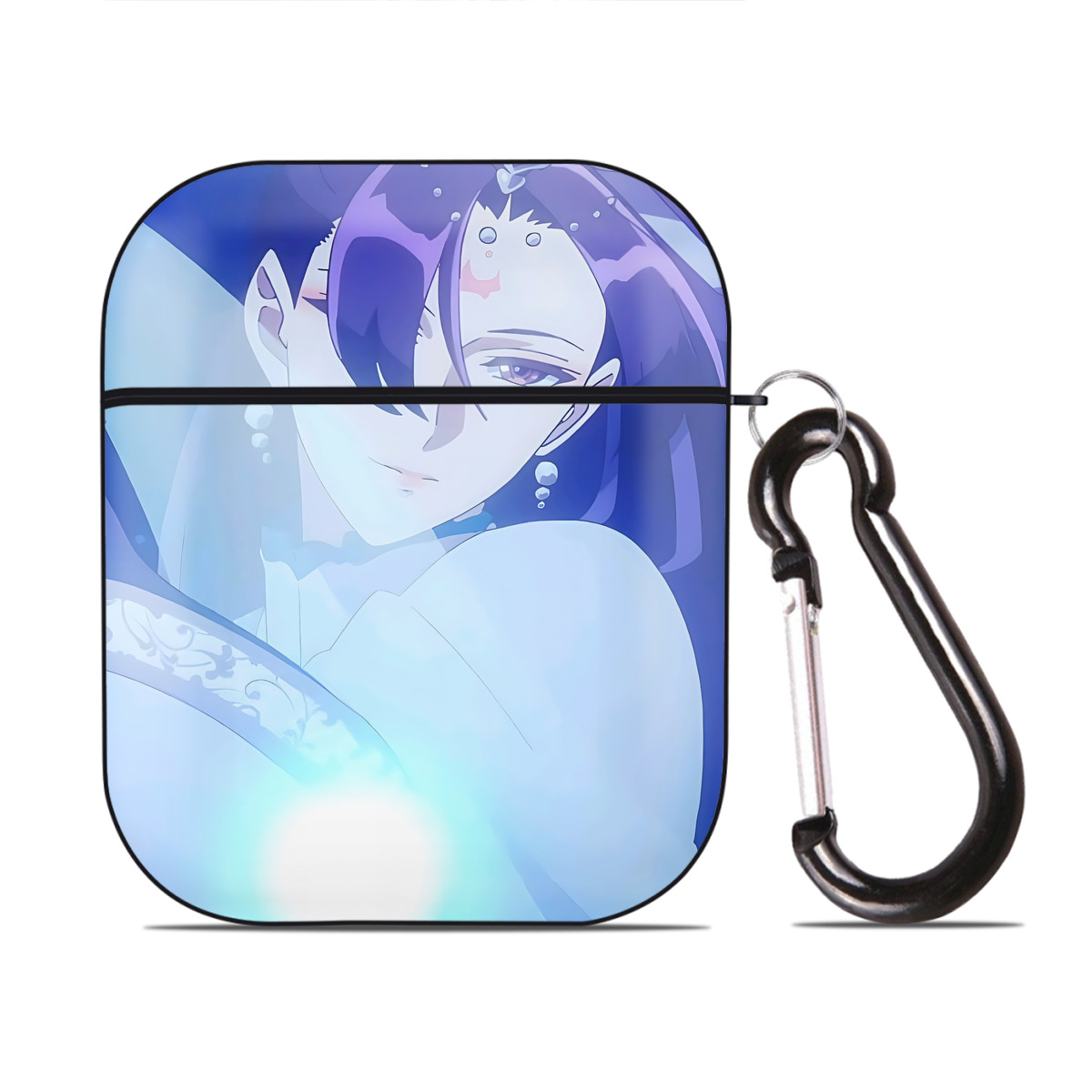 （画像用） 薬屋のひとりごと The Apothecary Diaries AirPods 第2世代保護ケース ハードシェル ブラック 耐衝撃・防指紋・カラビナ付き