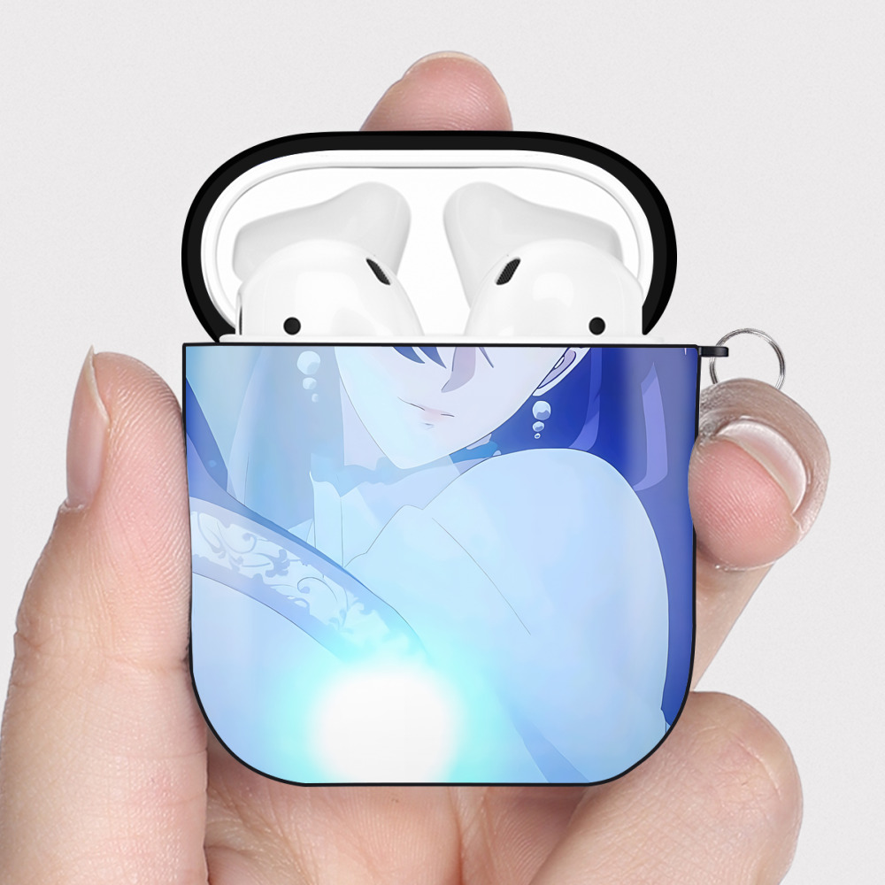 （画像用） 薬屋のひとりごと The Apothecary Diaries AirPods 第2世代保護ケース ハードシェル ブラック 耐衝撃・防指紋・カラビナ付き
