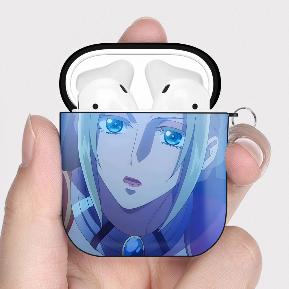 （画像用） 薬屋のひとりごと The Apothecary Diaries AirPods 第2世代保護ケース ハードシェル ブラック 耐衝撃・防指紋・カラビナ付き