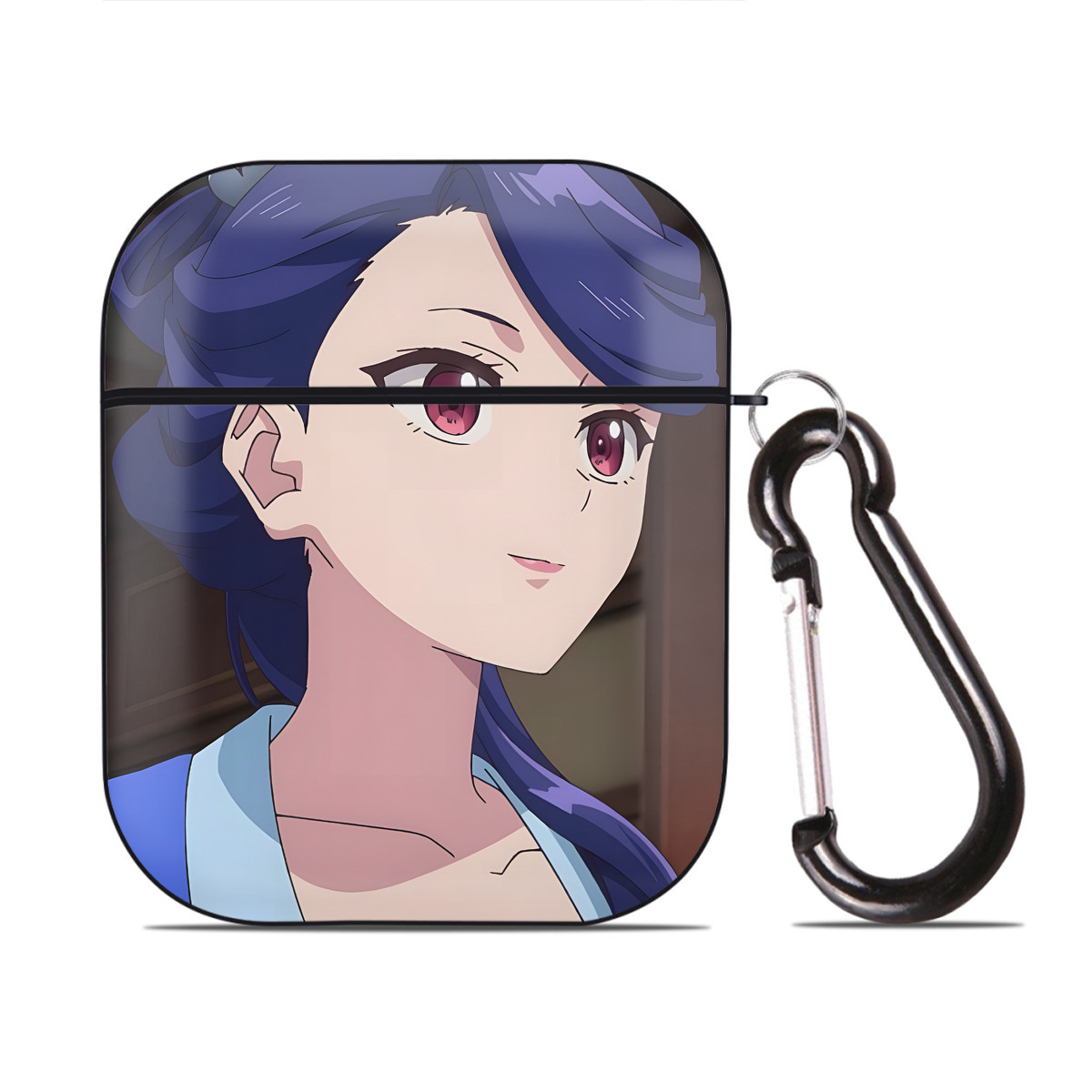 （画像用） 薬屋のひとりごと The Apothecary Diaries AirPods 第2世代保護ケース ハードシェル ブラック 耐衝撃・防指紋・カラビナ付き