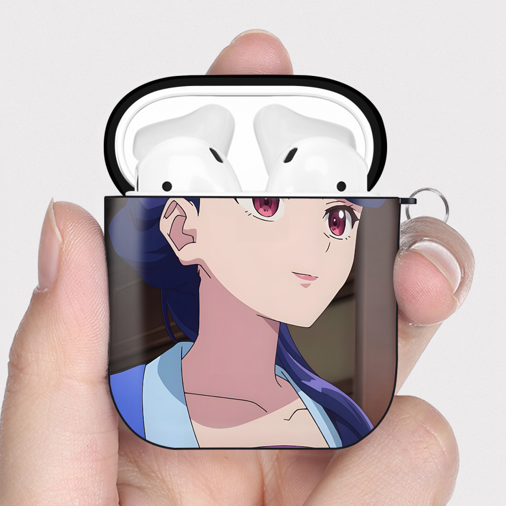 （画像用） 薬屋のひとりごと The Apothecary Diaries AirPods 第2世代保護ケース ハードシェル ブラック 耐衝撃・防指紋・カラビナ付き