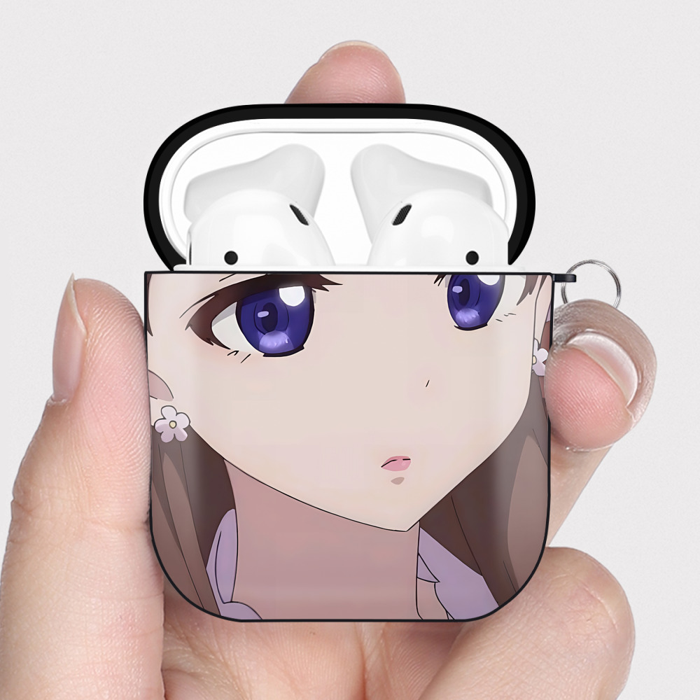 （画像用） 薬屋のひとりごと The Apothecary Diaries AirPods 第2世代保護ケース ハードシェル ブラック 耐衝撃・防指紋・カラビナ付き