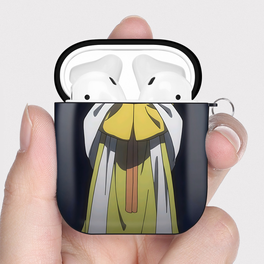 （画像用） 薬屋のひとりごと The Apothecary Diaries AirPods 第2世代保護ケース ハードシェル ブラック 耐衝撃・防指紋・カラビナ付き