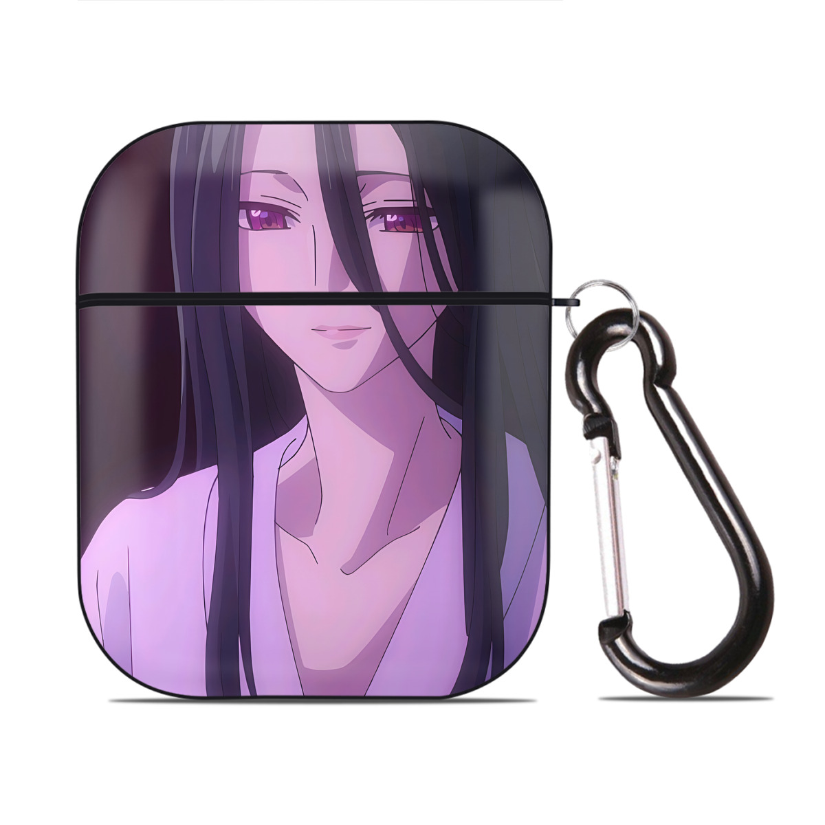 （画像用） 薬屋のひとりごと The Apothecary Diaries AirPods 第2世代保護ケース ハードシェル ブラック 耐衝撃・防指紋・カラビナ付き