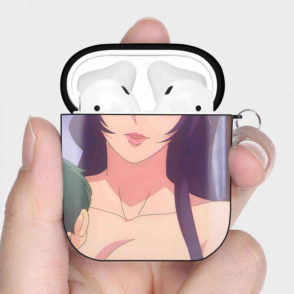 （画像用） 薬屋のひとりごと The Apothecary Diaries AirPods 第2世代保護ケース ハードシェル ブラック 耐衝撃・防指紋・カラビナ付き