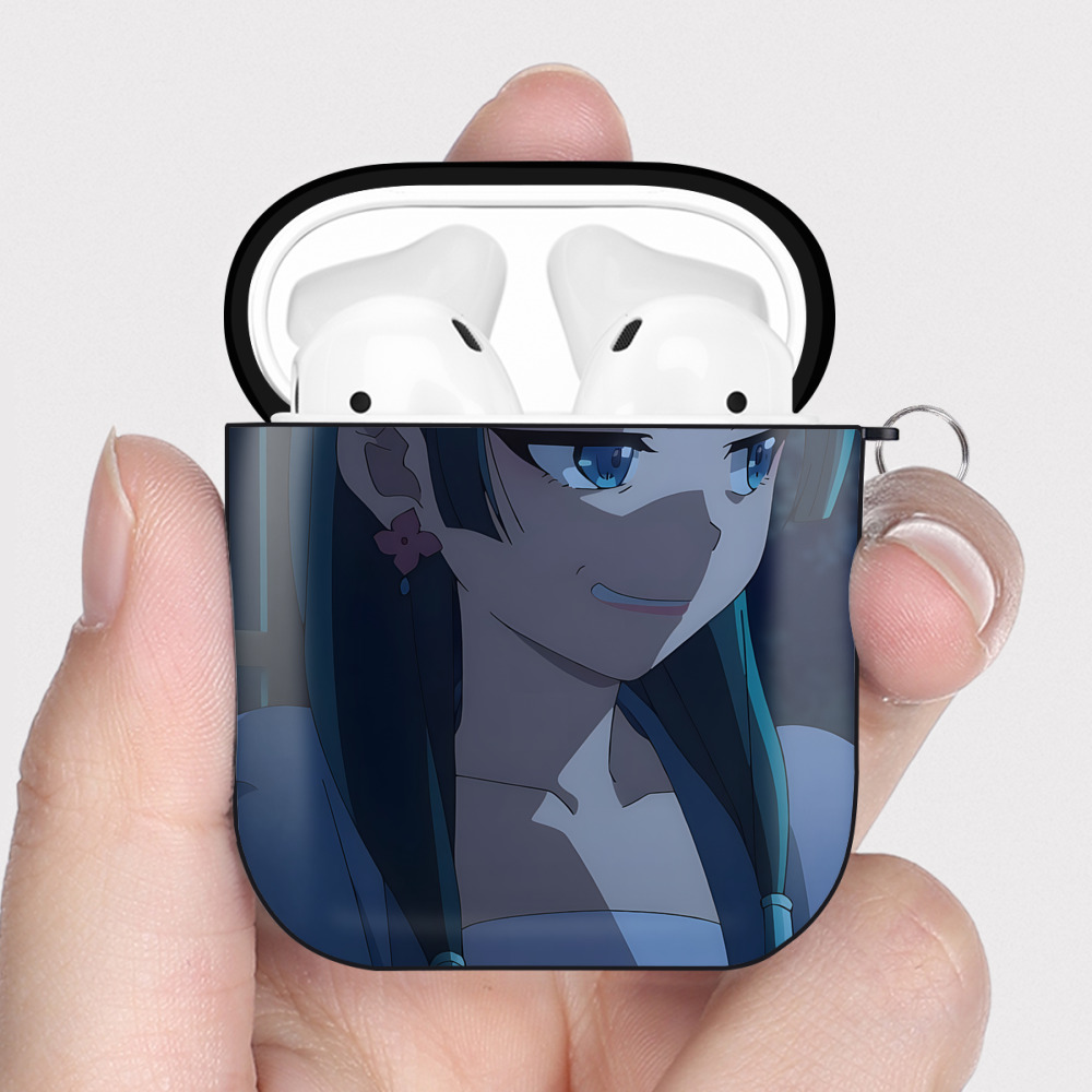 （画像用） 薬屋のひとりごと The Apothecary Diaries AirPods 第2世代保護ケース ハードシェル ブラック 耐衝撃・防指紋・カラビナ付き