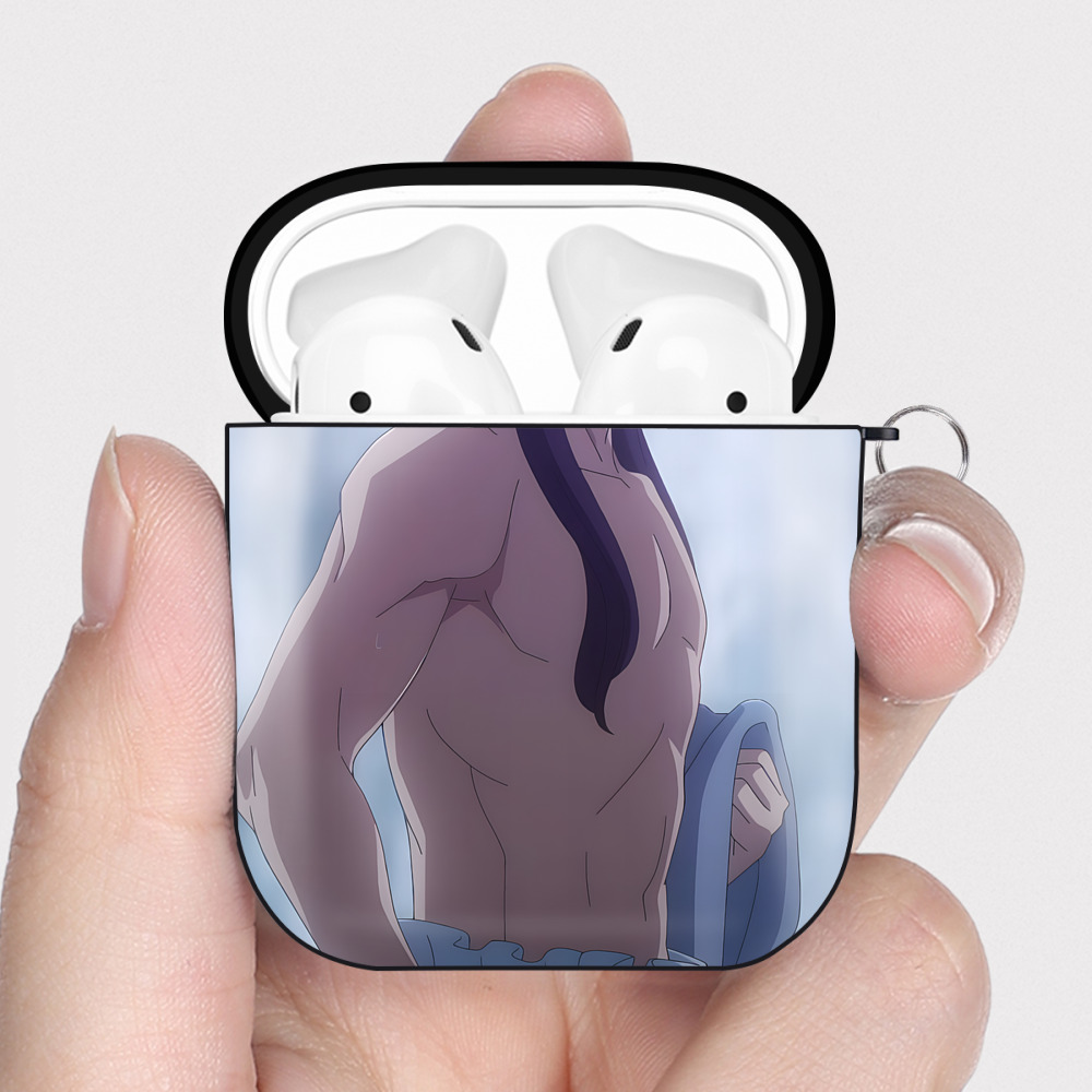 （画像用） 薬屋のひとりごと The Apothecary Diaries AirPods 第2世代保護ケース ハードシェル ブラック 耐衝撃・防指紋・カラビナ付き