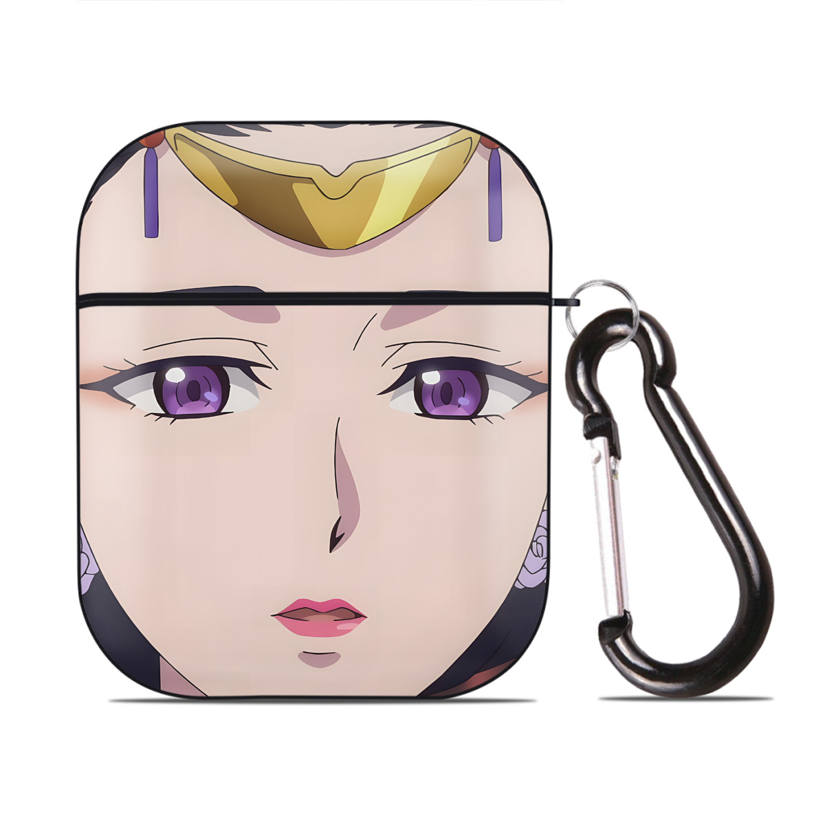 （画像用） 薬屋のひとりごと The Apothecary Diaries AirPods 第2世代保護ケース ハードシェル ブラック 耐衝撃・防指紋・カラビナ付き