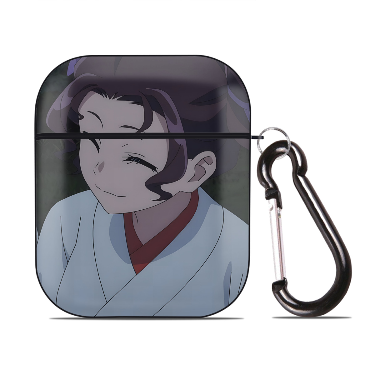（画像用） 薬屋のひとりごと The Apothecary Diaries AirPods 第2世代保護ケース ハードシェル ブラック 耐衝撃・防指紋・カラビナ付き