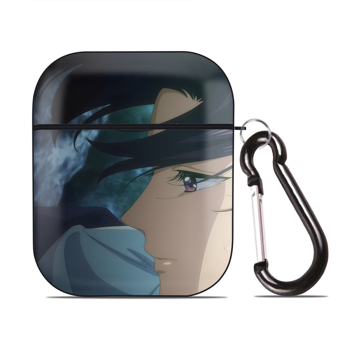 （画像用） 薬屋のひとりごと The Apothecary Diaries AirPods 第2世代保護ケース ハードシェル ブラック 耐衝撃・防指紋・カラビナ付き