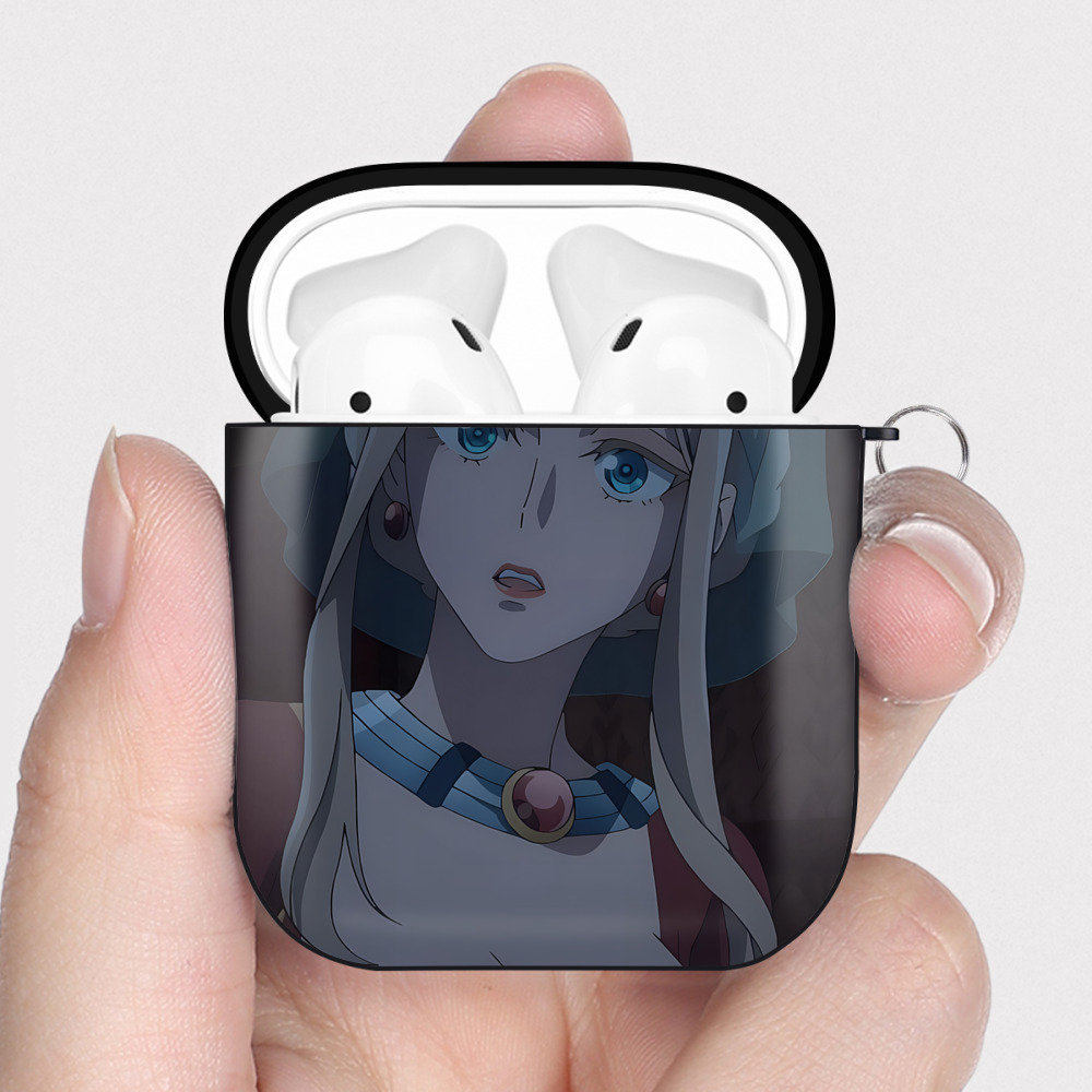 （画像用） 薬屋のひとりごと The Apothecary Diaries AirPods 第2世代保護ケース ハードシェル ブラック 耐衝撃・防指紋・カラビナ付き