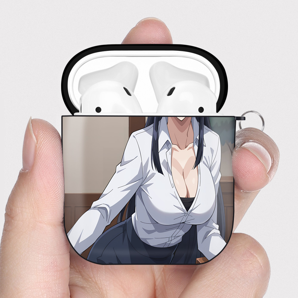 （画像用） 薬屋のひとりごと The Apothecary Diaries AirPods 第2世代保護ケース ハードシェル ブラック 耐衝撃・防指紋・カラビナ付き