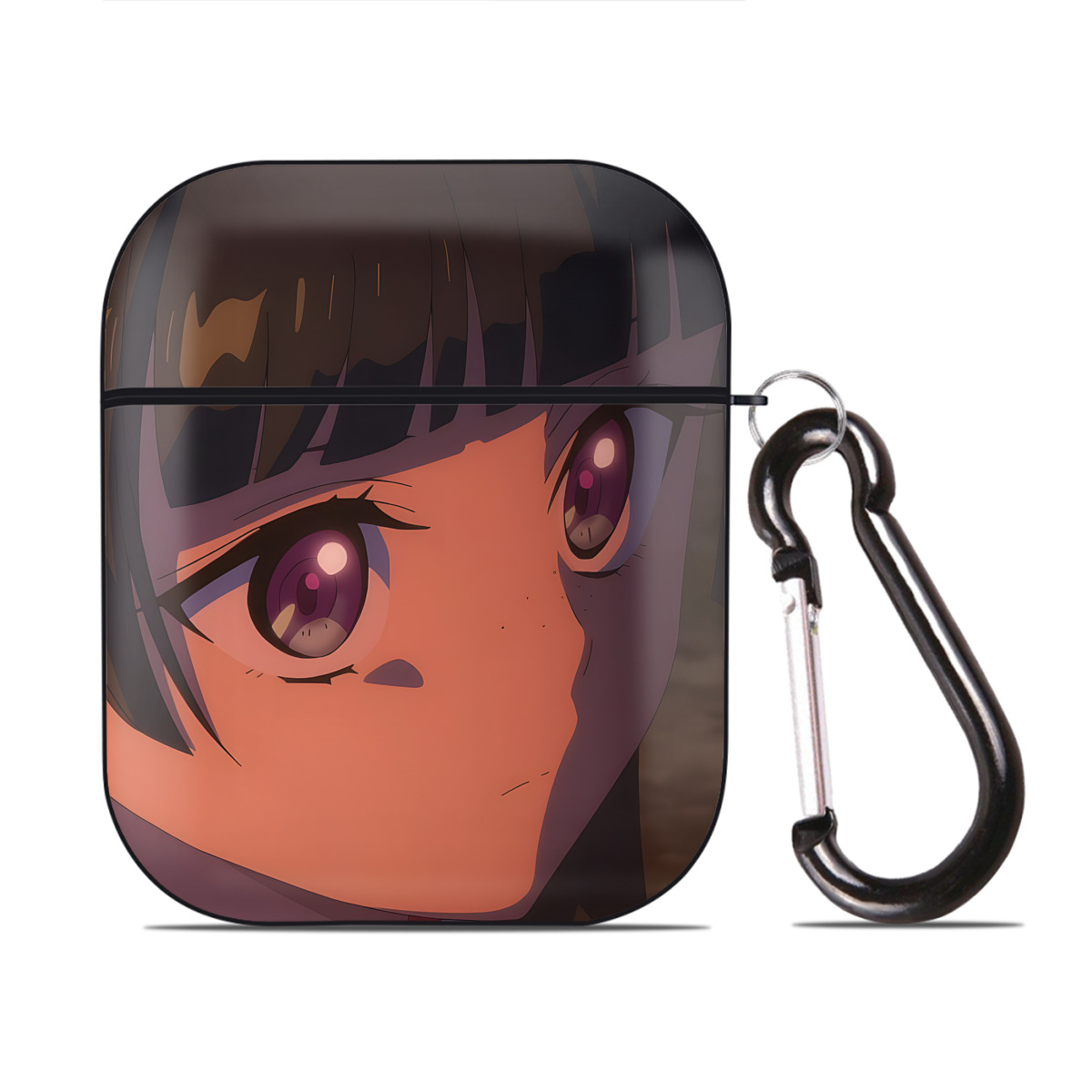 （画像用） 薬屋のひとりごと The Apothecary Diaries AirPods 第2世代保護ケース ハードシェル ブラック 耐衝撃・防指紋・カラビナ付き