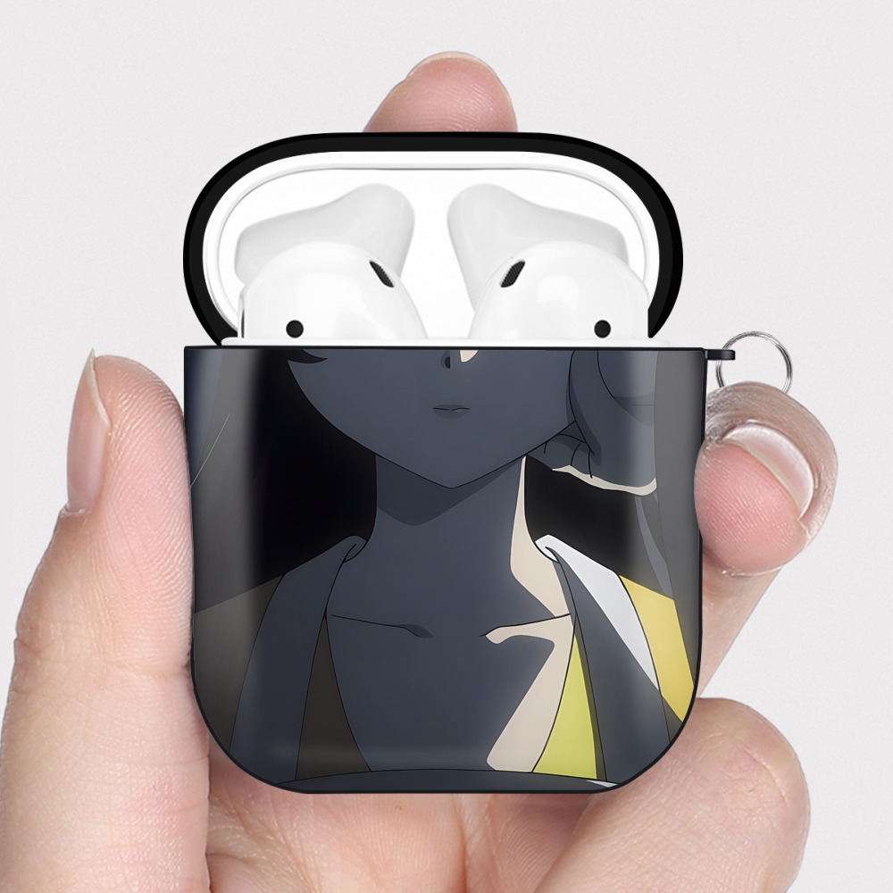 （画像用） 薬屋のひとりごと The Apothecary Diaries AirPods 第2世代保護ケース ハードシェル ブラック 耐衝撃・防指紋・カラビナ付き