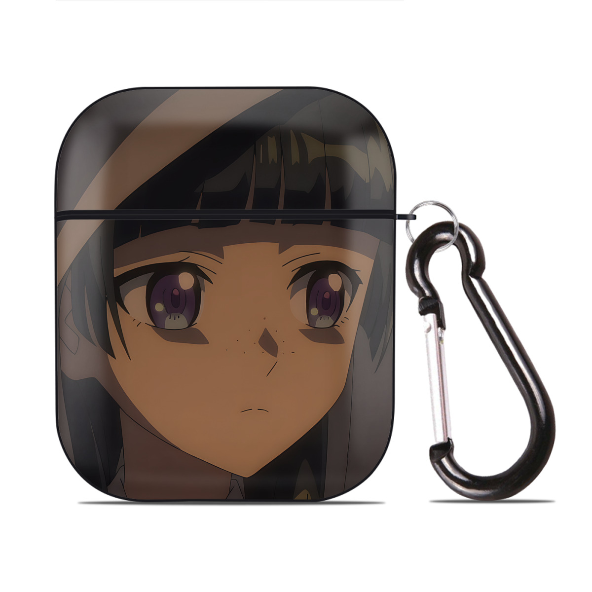 （画像用） 薬屋のひとりごと The Apothecary Diaries AirPods 第2世代保護ケース ハードシェル ブラック 耐衝撃・防指紋・カラビナ付き