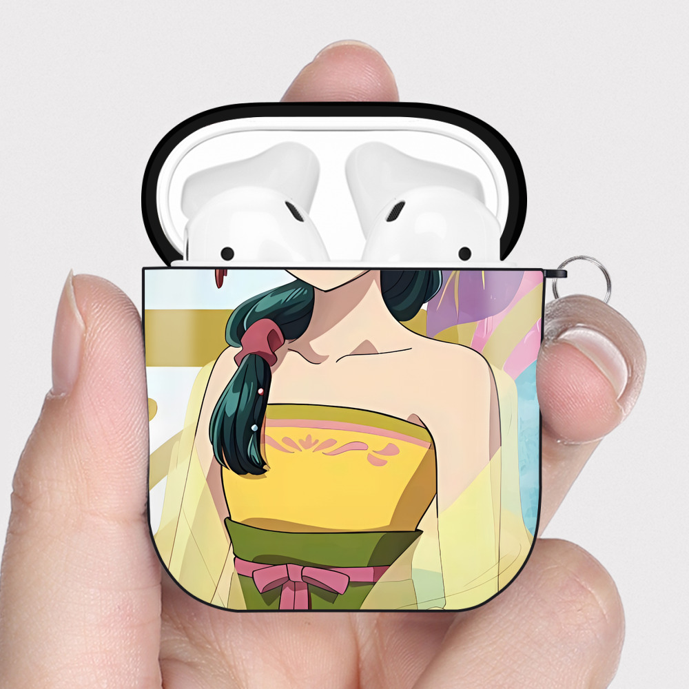 （画像用） 薬屋のひとりごと The Apothecary Diaries AirPods 第2世代保護ケース ハードシェル ブラック 耐衝撃・防指紋・カラビナ付き
