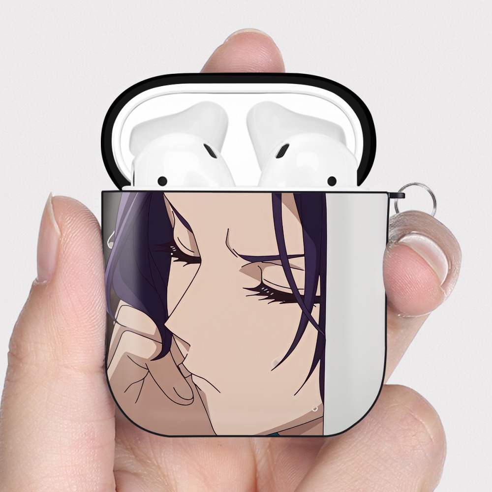 （画像用） 薬屋のひとりごと The Apothecary Diaries AirPods 第2世代保護ケース ハードシェル ブラック 耐衝撃・防指紋・カラビナ付き