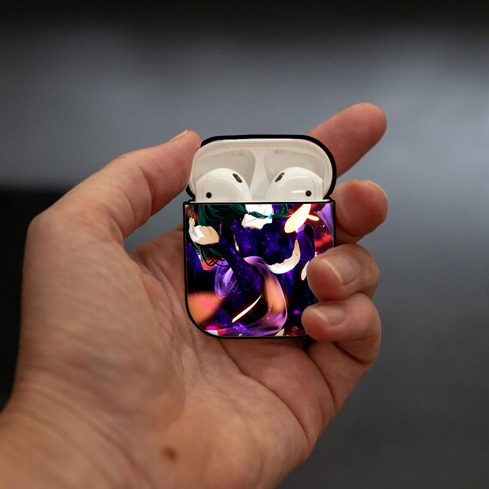 薬屋のひとりごと The Apothecary Diaries AirPods 第2世代保護ケース ハードシェル ブラック 耐衝撃・防指紋・カラビナ付き