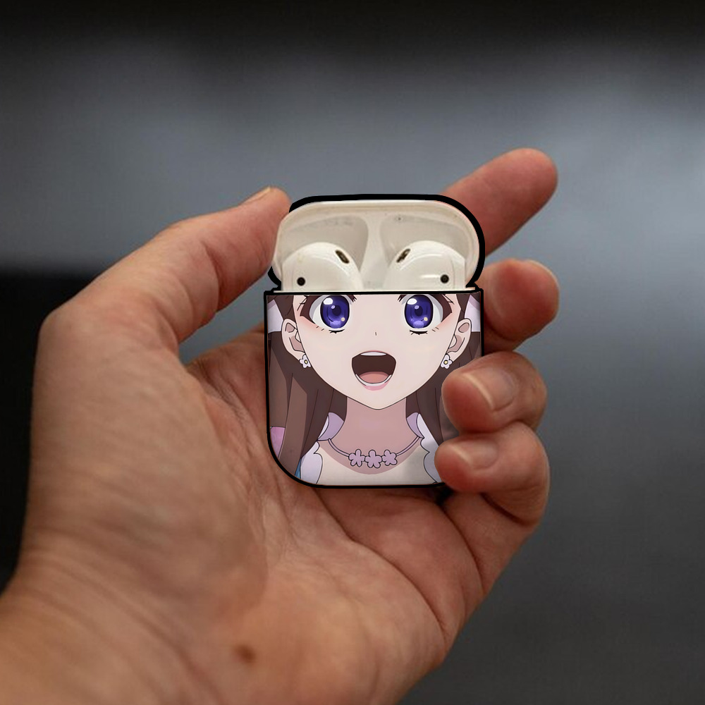 薬屋のひとりごと The Apothecary Diaries AirPods 第2世代保護ケース ハードシェル ブラック 耐衝撃・防指紋・カラビナ付き