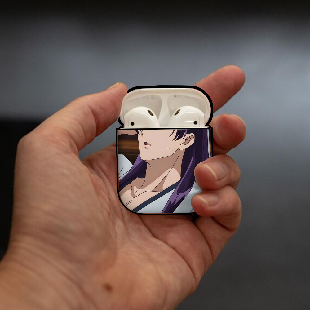 薬屋のひとりごと The Apothecary Diaries AirPods 第2世代保護ケース ハードシェル ブラック 耐衝撃・防指紋・カラビナ付き