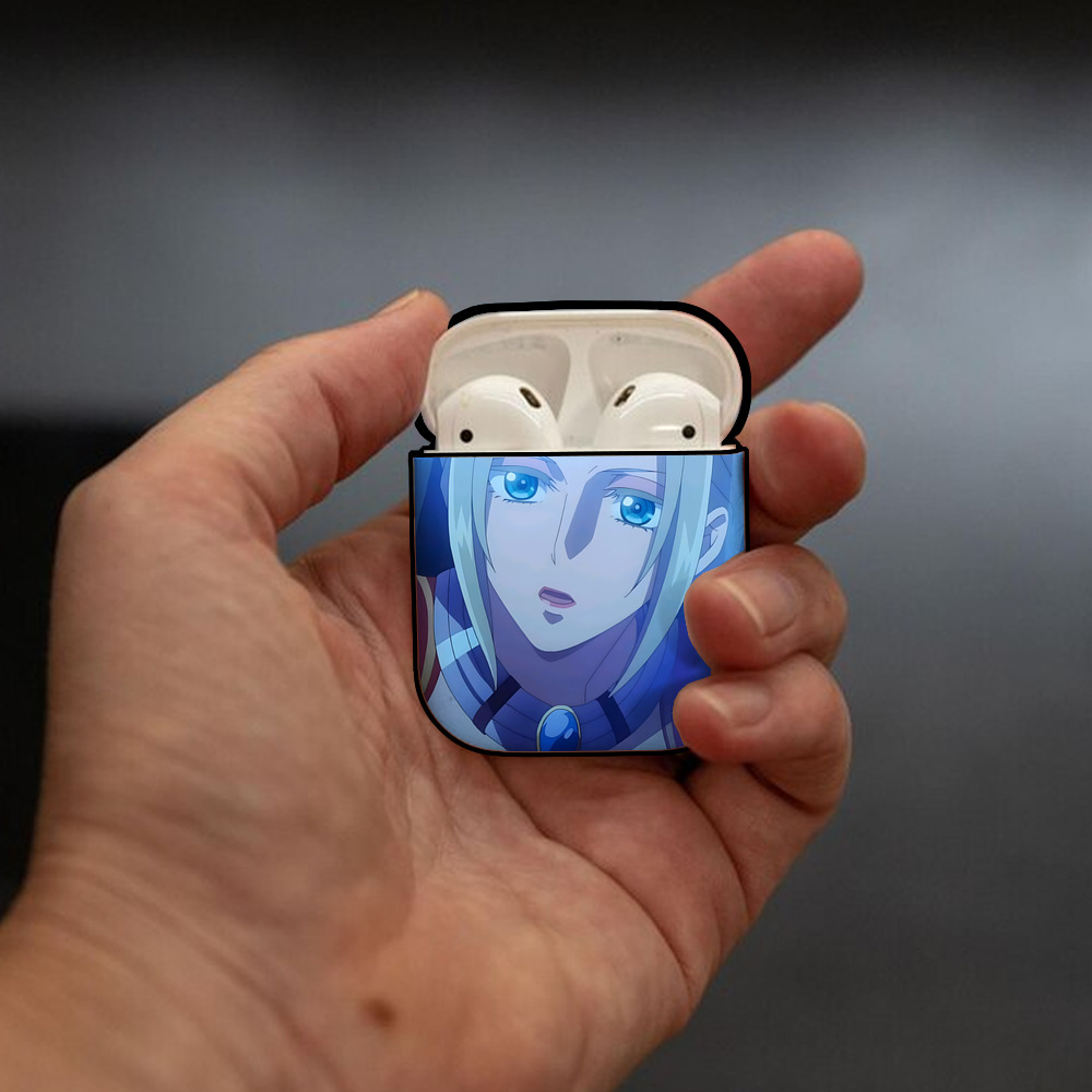 薬屋のひとりごと The Apothecary Diaries AirPods 第2世代保護ケース ハードシェル ブラック 耐衝撃・防指紋・カラビナ付き