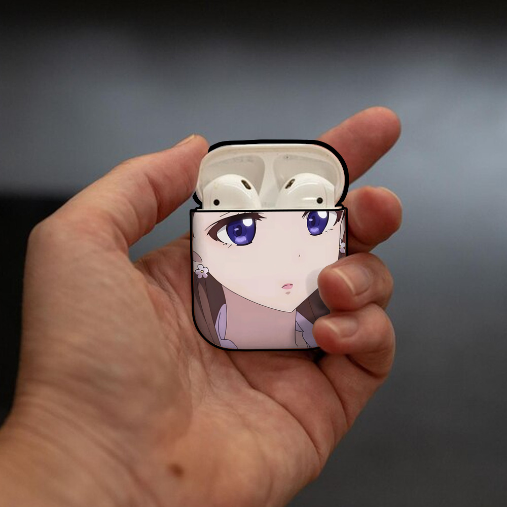 薬屋のひとりごと The Apothecary Diaries AirPods 第2世代保護ケース ハードシェル ブラック 耐衝撃・防指紋・カラビナ付き
