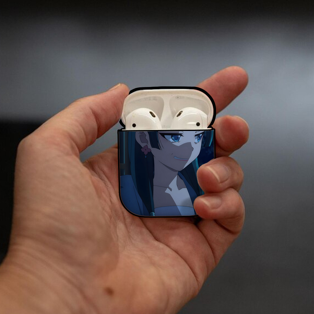 薬屋のひとりごと The Apothecary Diaries AirPods 第2世代保護ケース ハードシェル ブラック 耐衝撃・防指紋・カラビナ付き