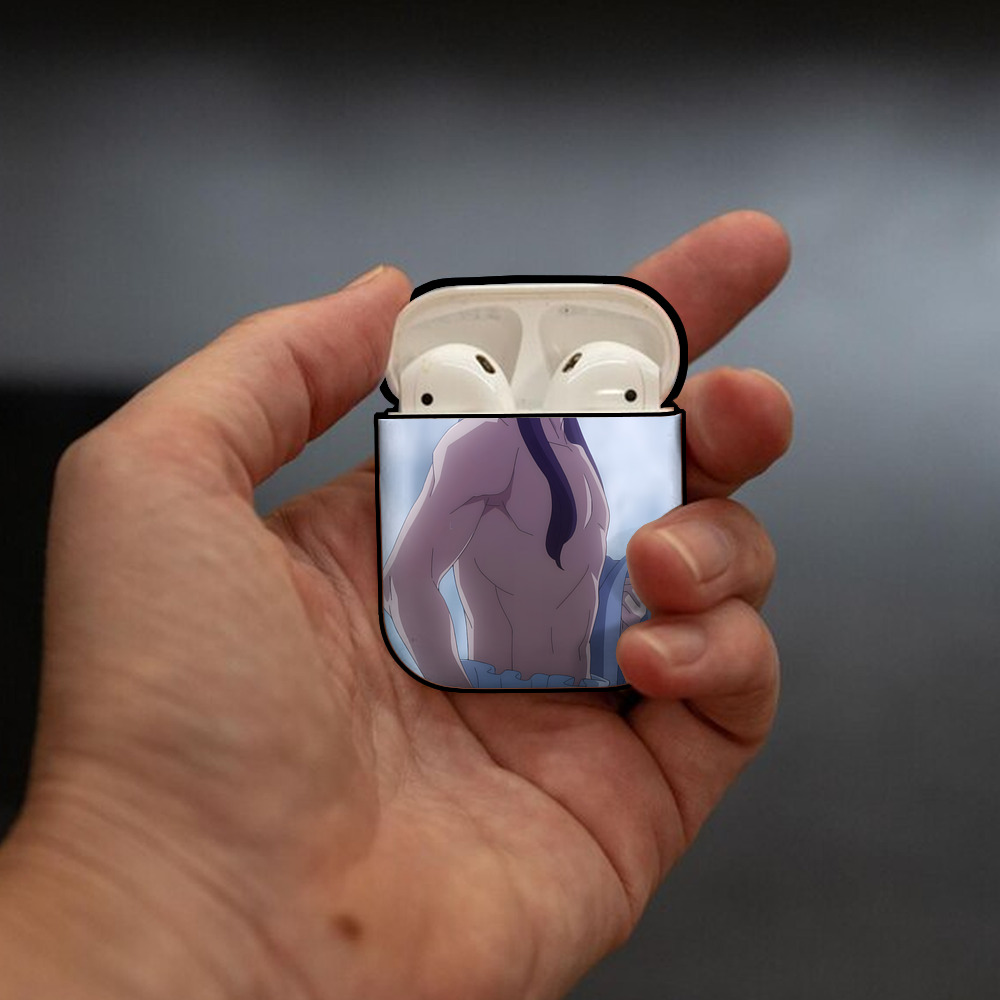 薬屋のひとりごと The Apothecary Diaries AirPods 第2世代保護ケース ハードシェル ブラック 耐衝撃・防指紋・カラビナ付き